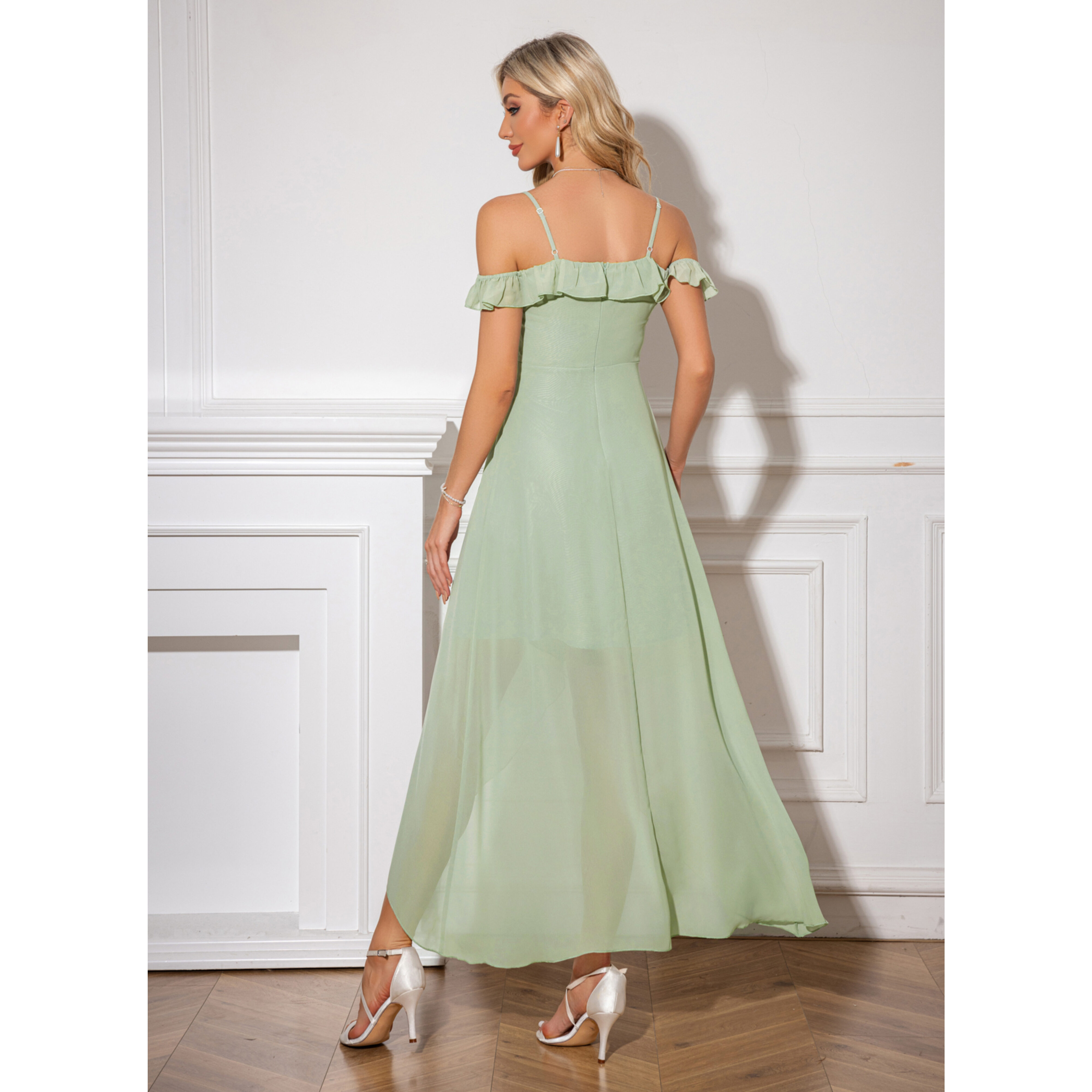 cream flowy dress Garment Washed | Wholesale Casual Dresses Kleur:Koningsblou freeshipping_eligible_No Free Shipping Charming Navy Sequin Mini flowy silhouette