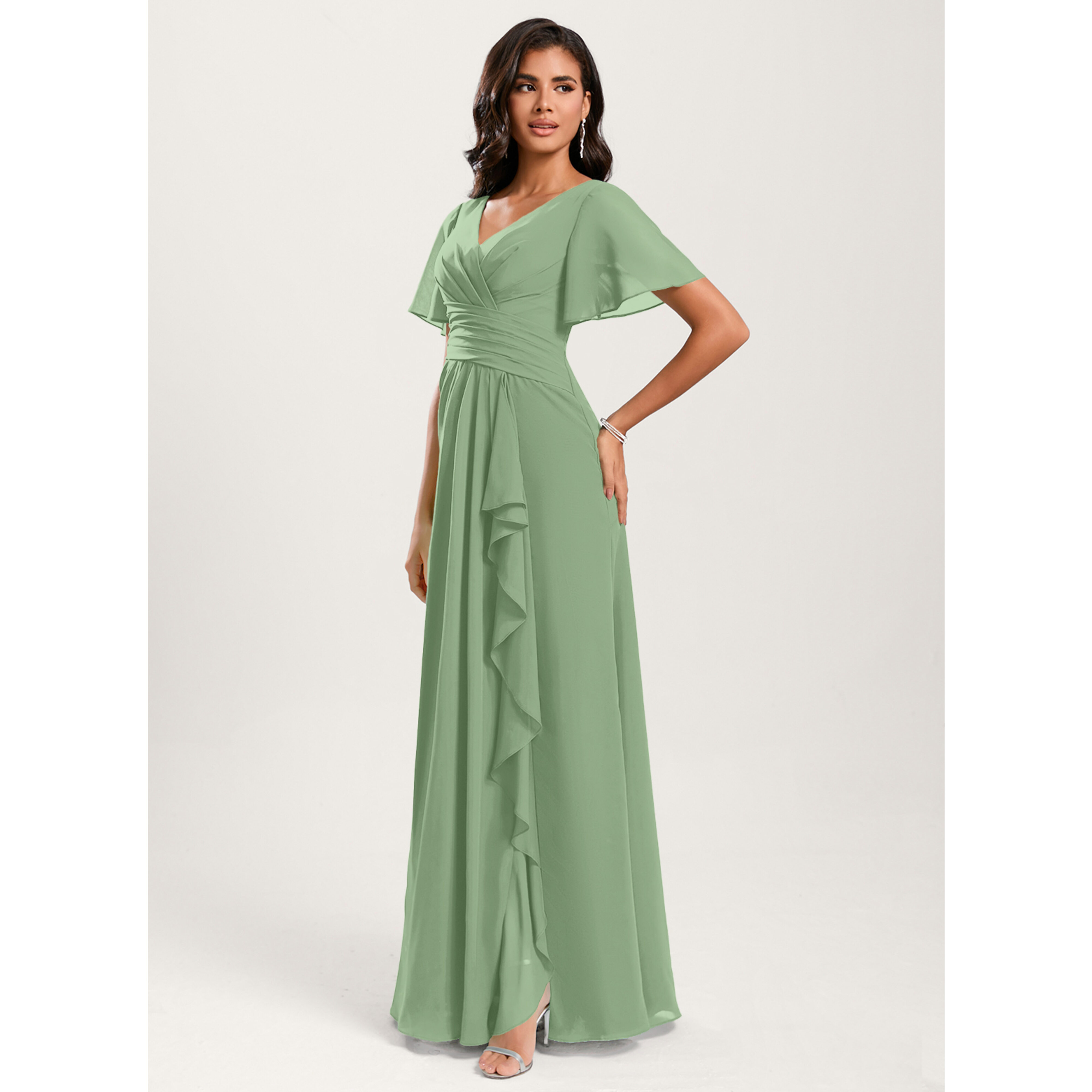 jjshouse green bridesmaid dresses Jjshouse Green Bridesmaid Dress Vestidos Jjshouse Formal Dresses Chiffon  Bridesmaid Dress Jjshouse