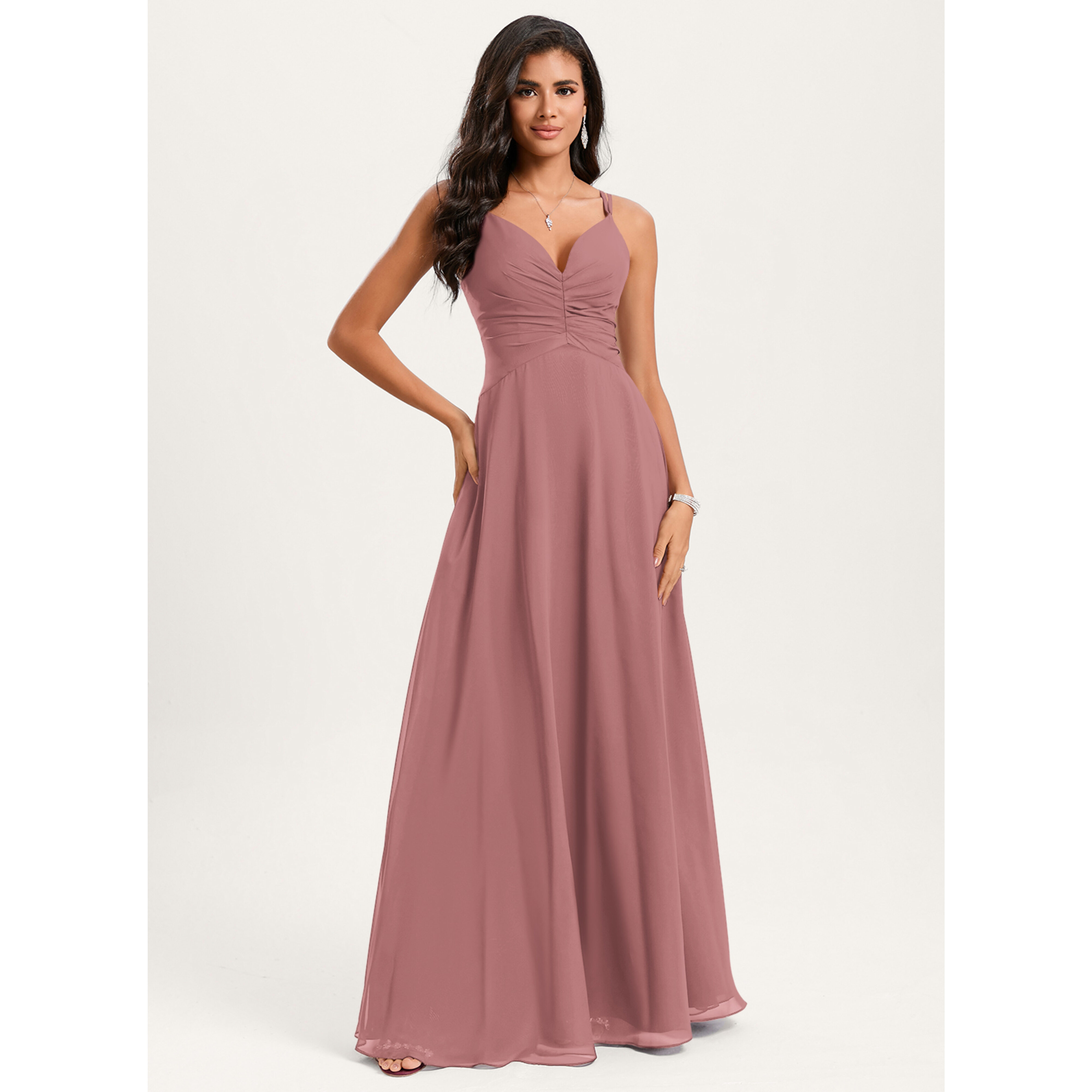 Metis A-line Chiffon Bridesmaid Dress | JJ's House