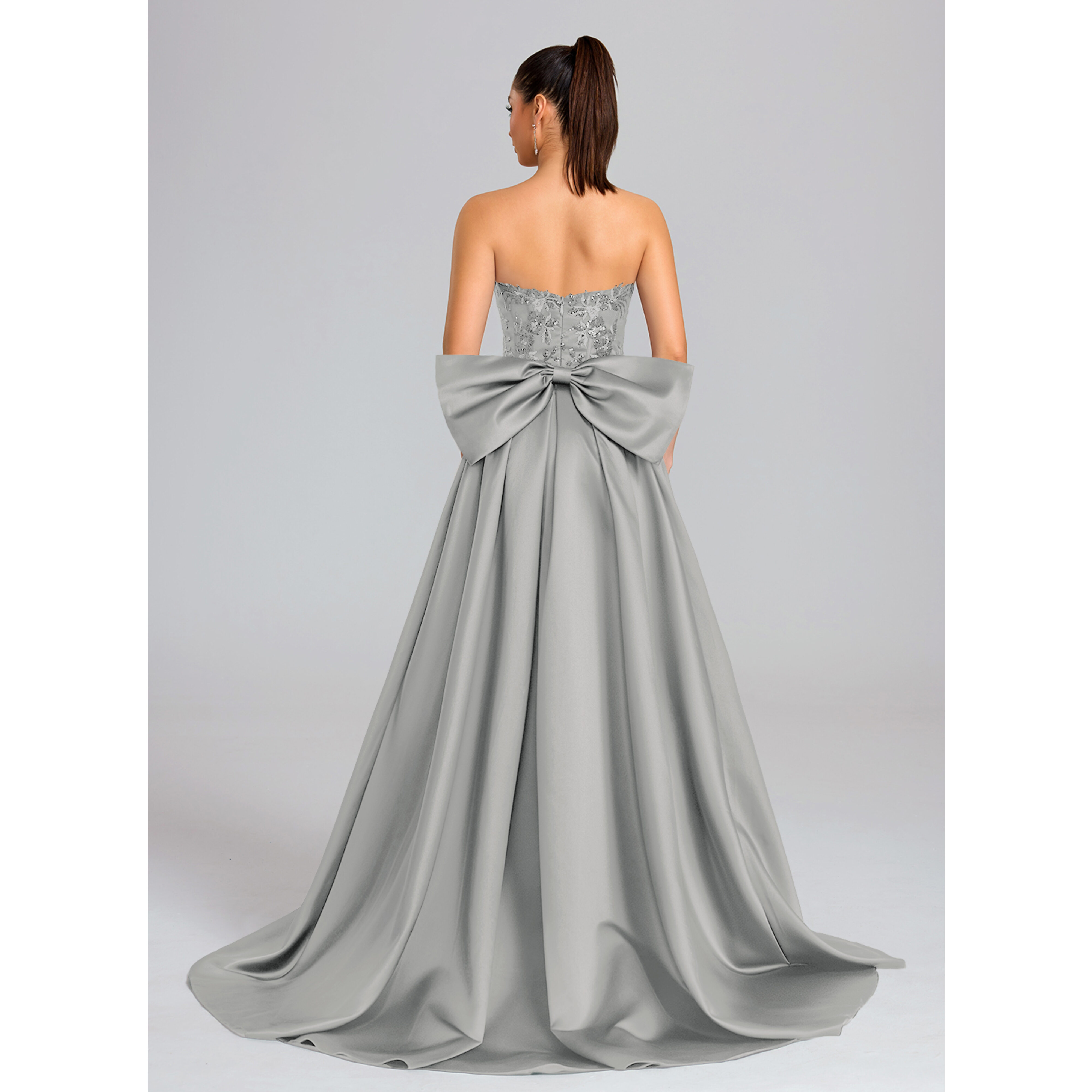 Tea Sheath/Column Strapless Corset Lace Prom Dress | JJ's House