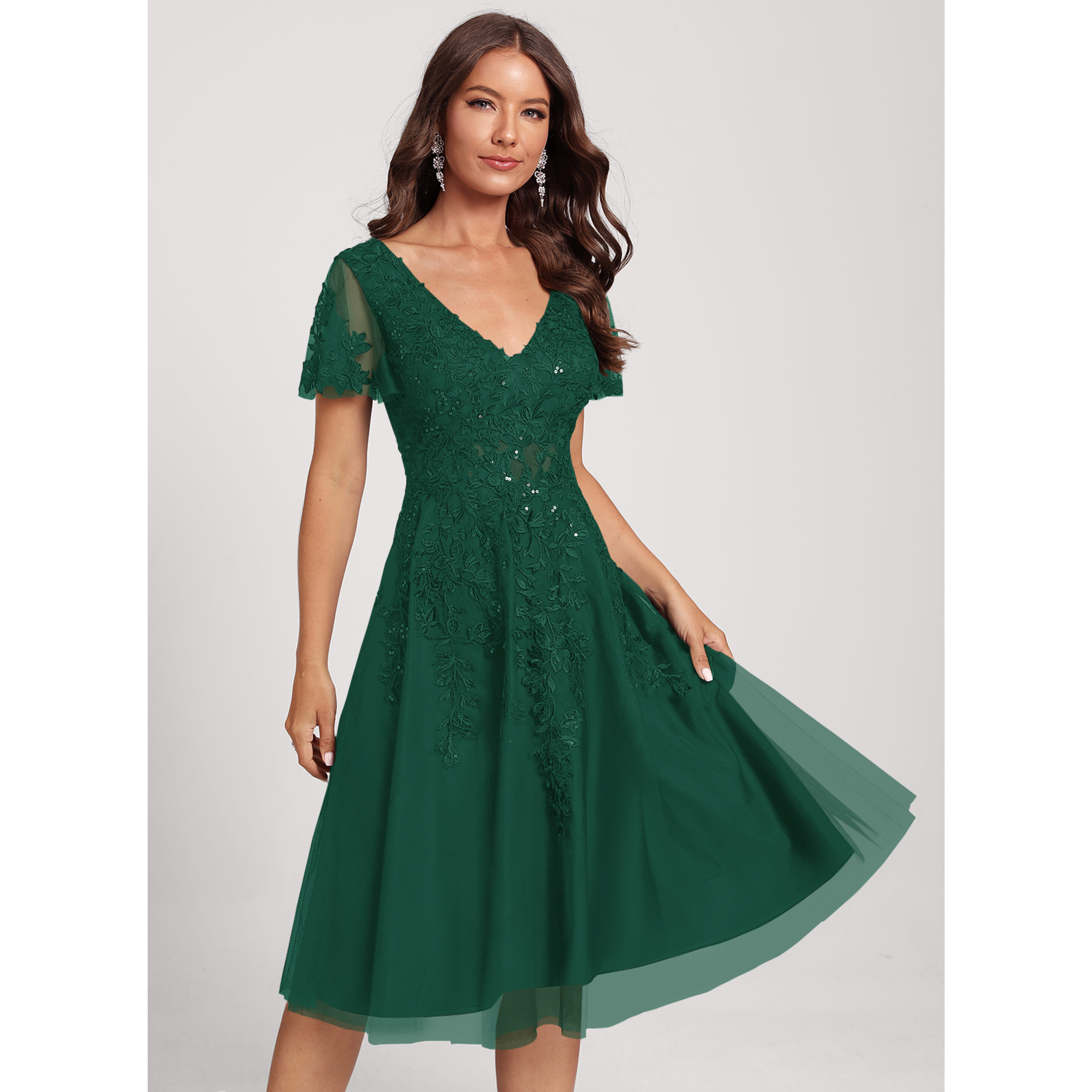 Aphaea Lace Midi Cocktail Dress | JJ's House