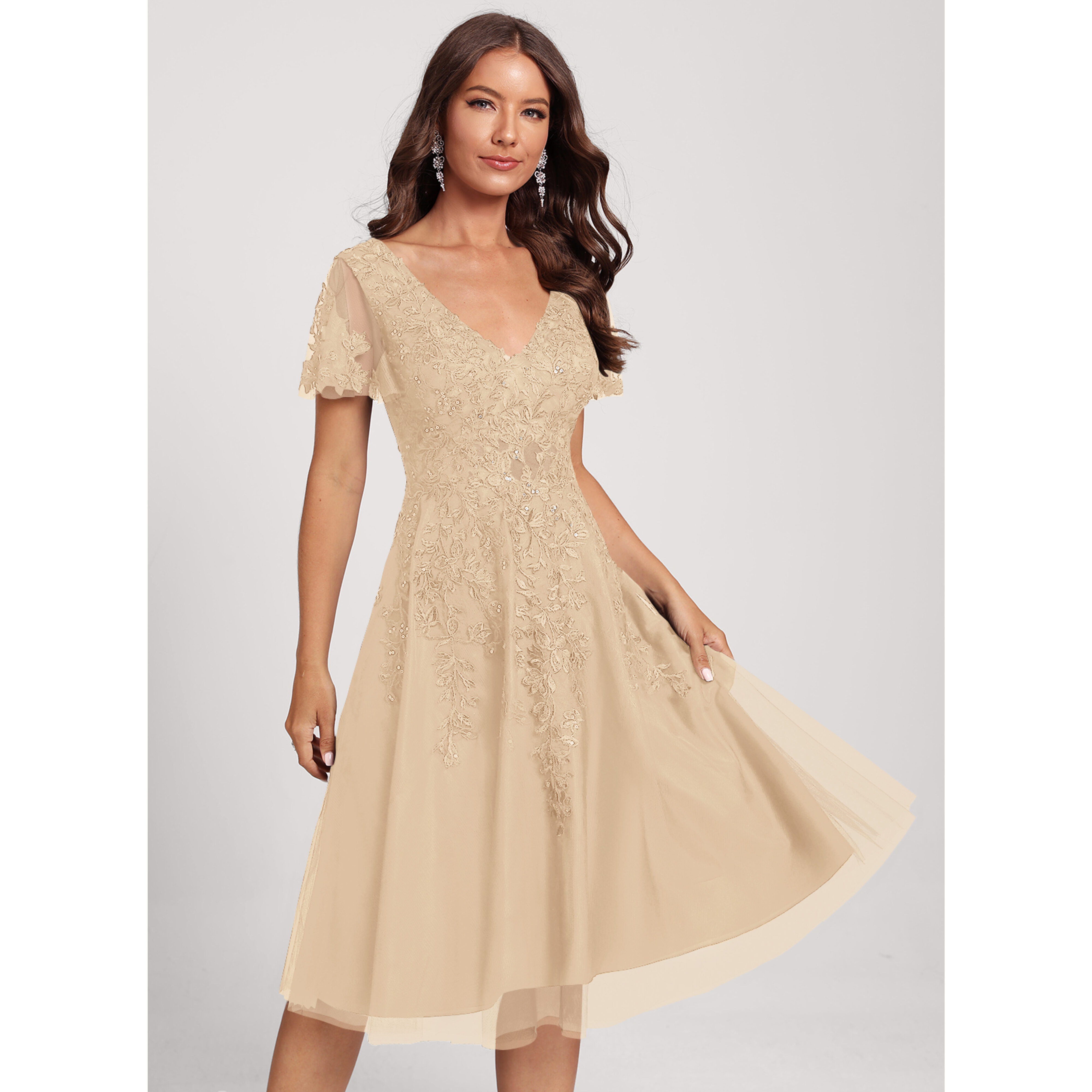 Aphaea Lace Midi Cocktail Dress | JJ's House