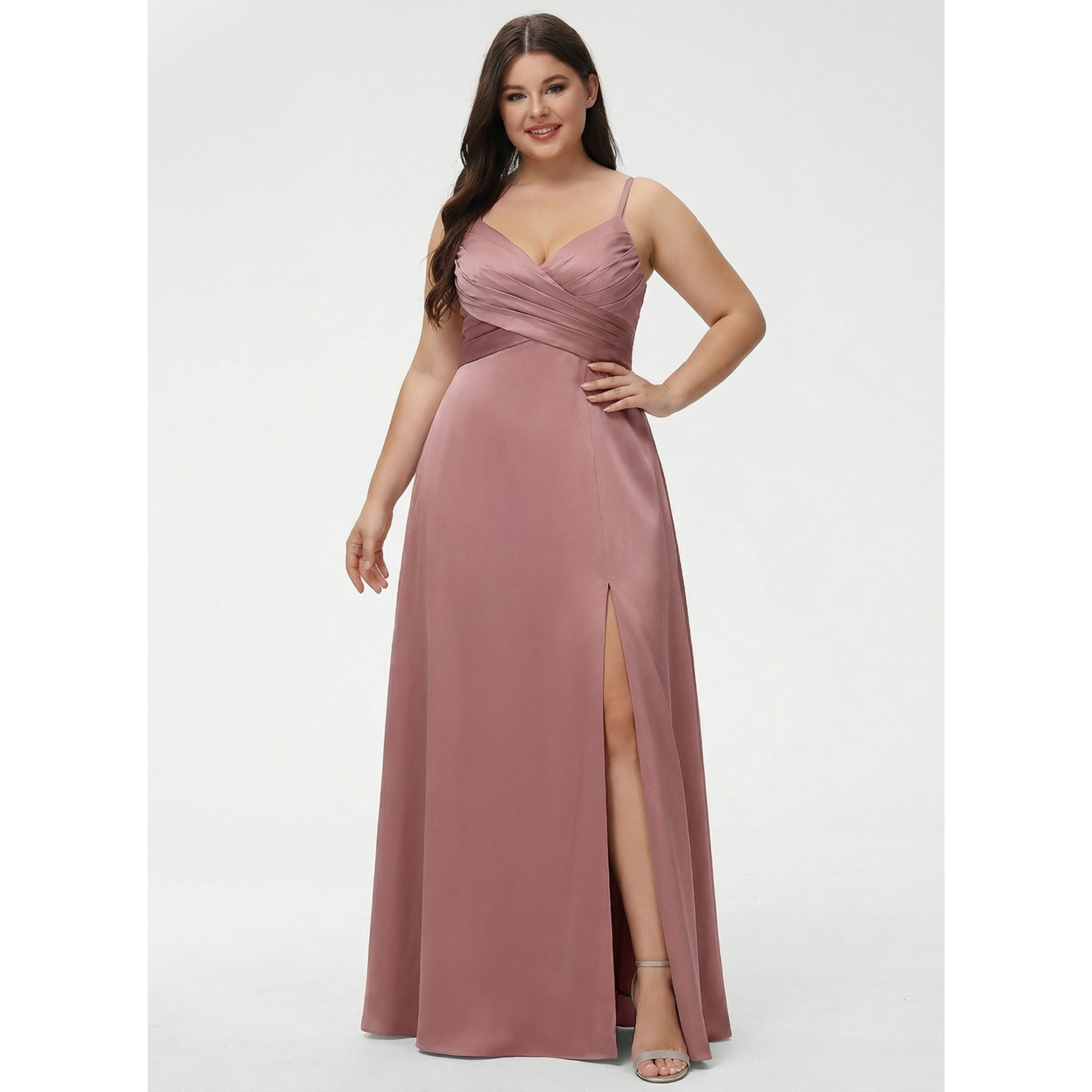 Jody A-line Satin Bridesmaid Dress | JJ's House
