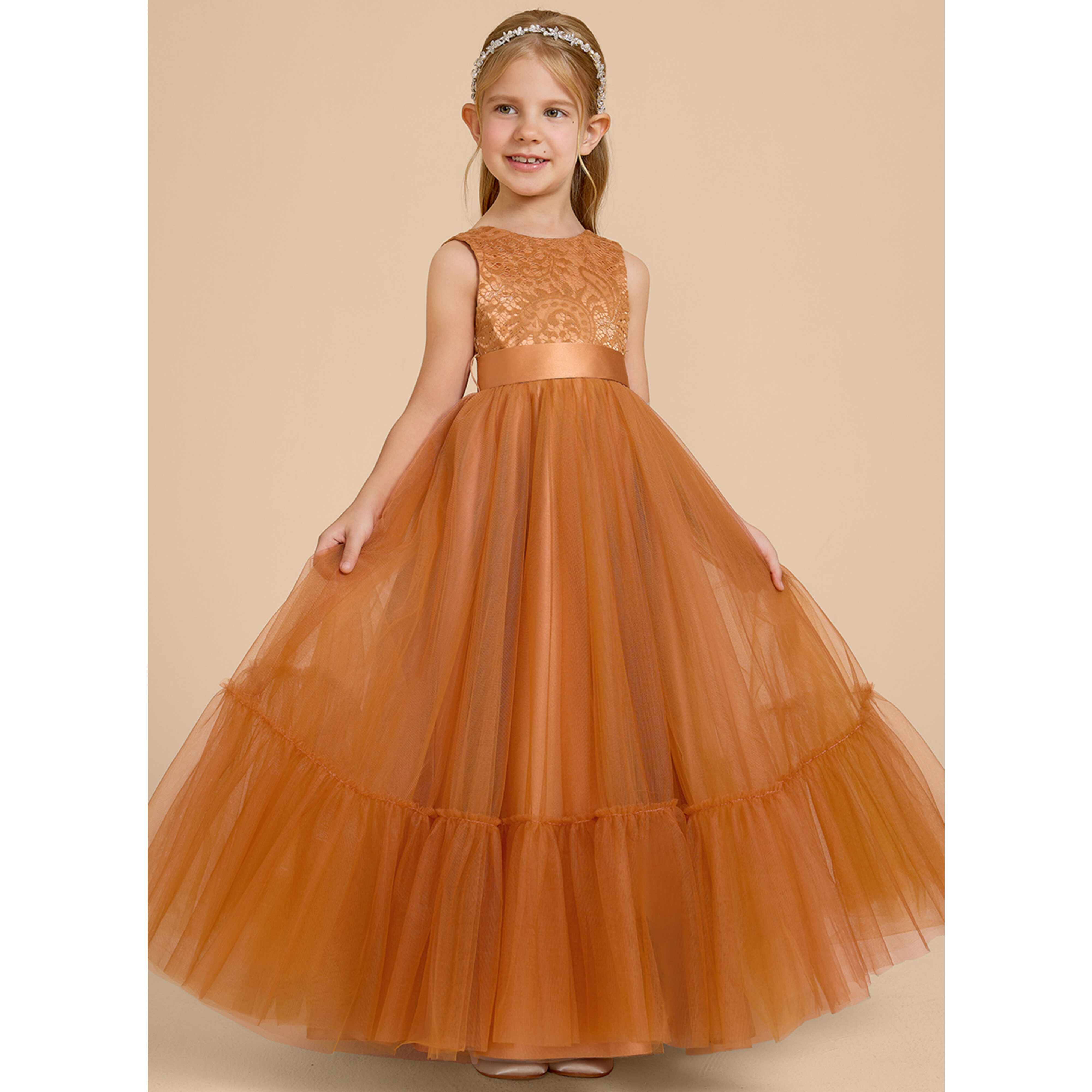 Erietta A-line Tulle Flower Girl Dress | JJ's House