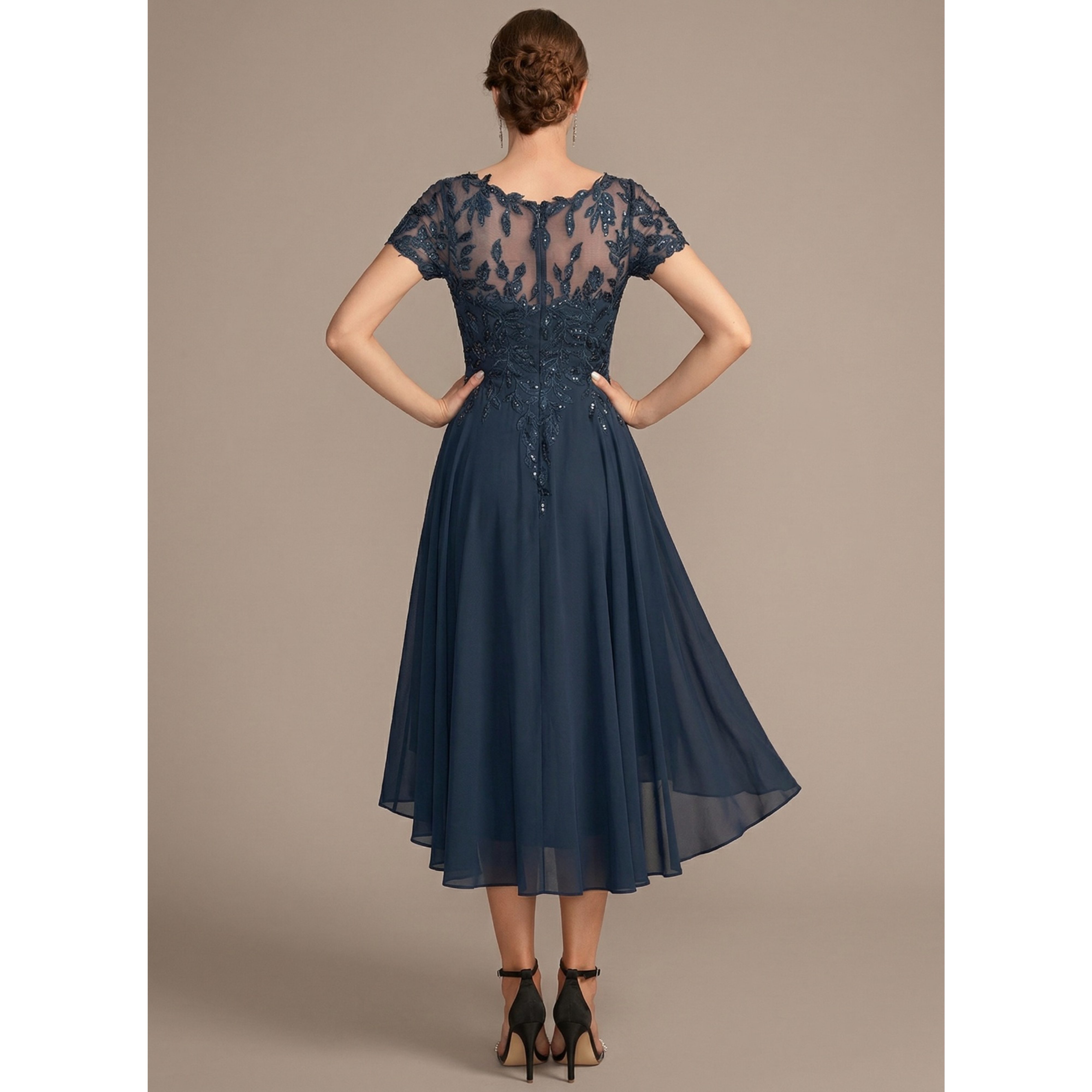 Rosaria A-line Sequins Lace Mother of the Bride Dress | JJ's House