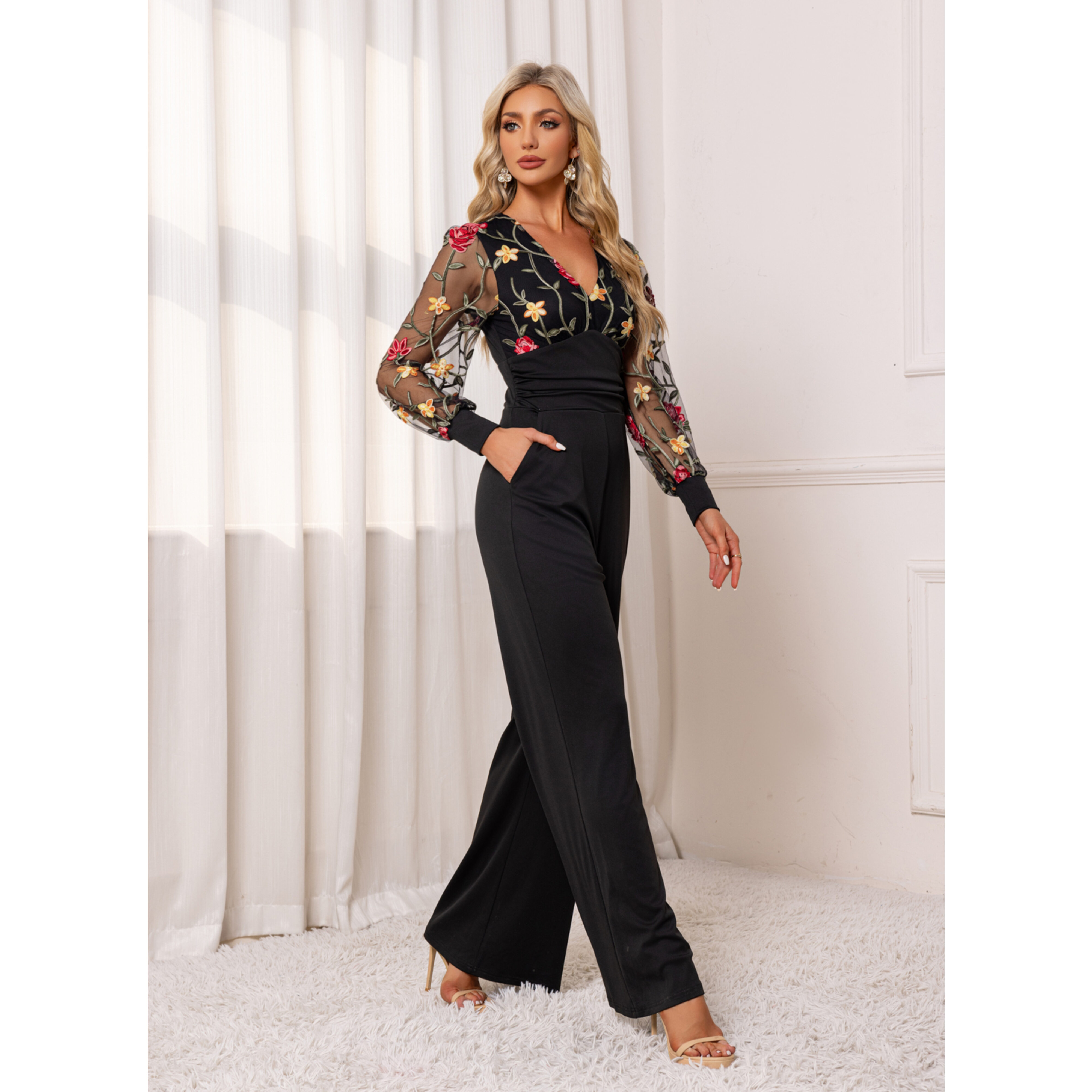 Zaniya Lace Maxi Jumpsuit | JJ's House