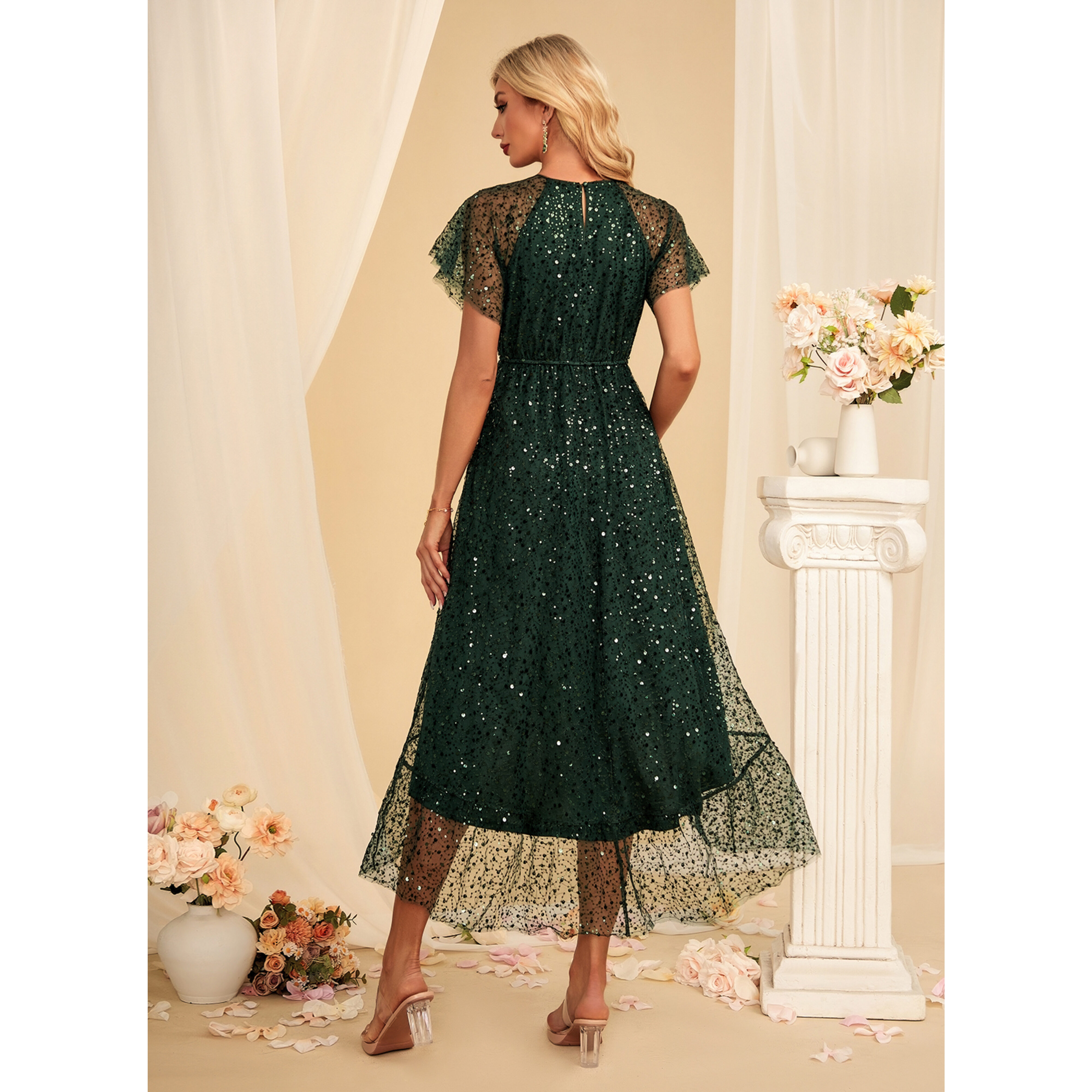 Kenia Sequin Midi Dress | JJ's House