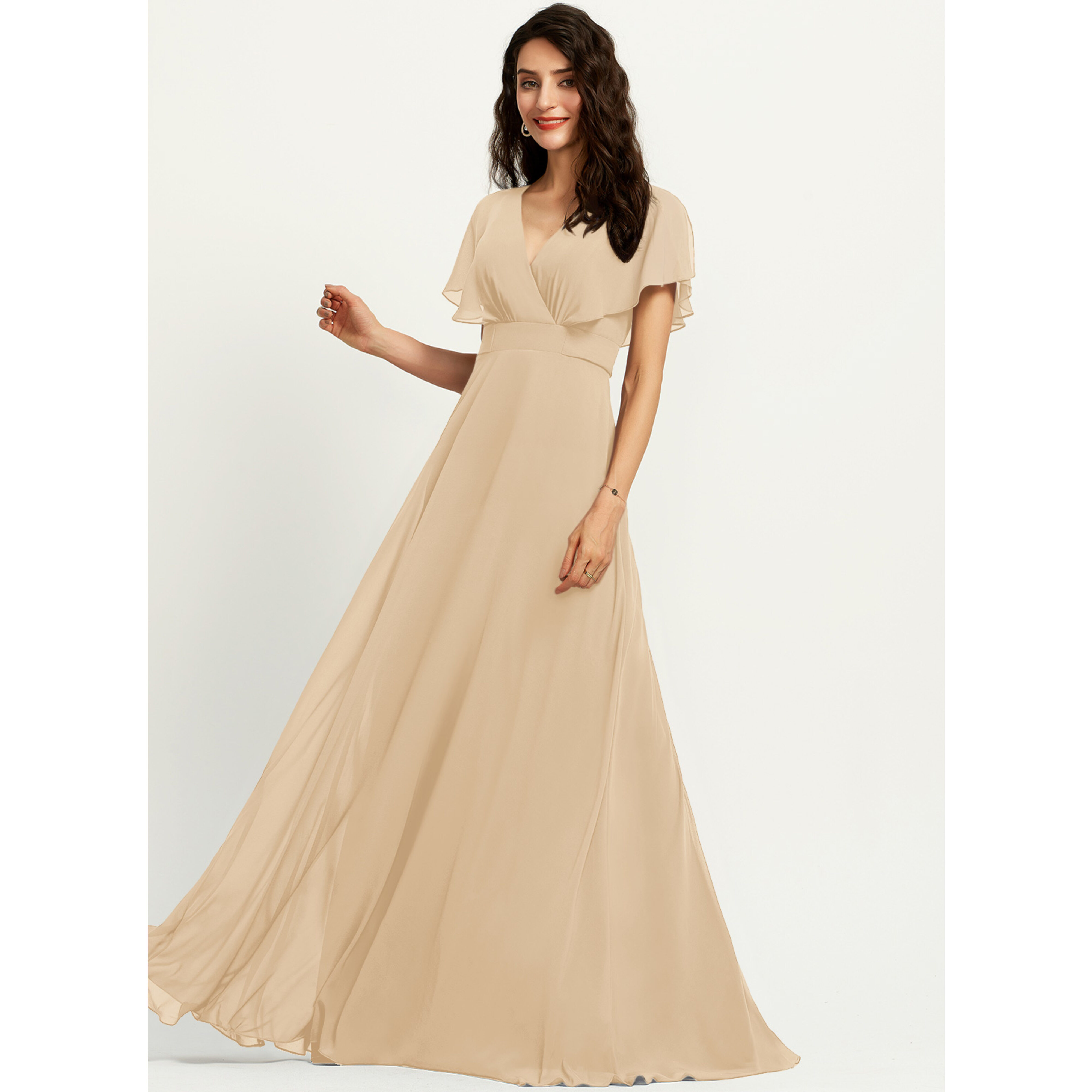 Willa A-line Chiffon Bridesmaid Dress | JJ's House