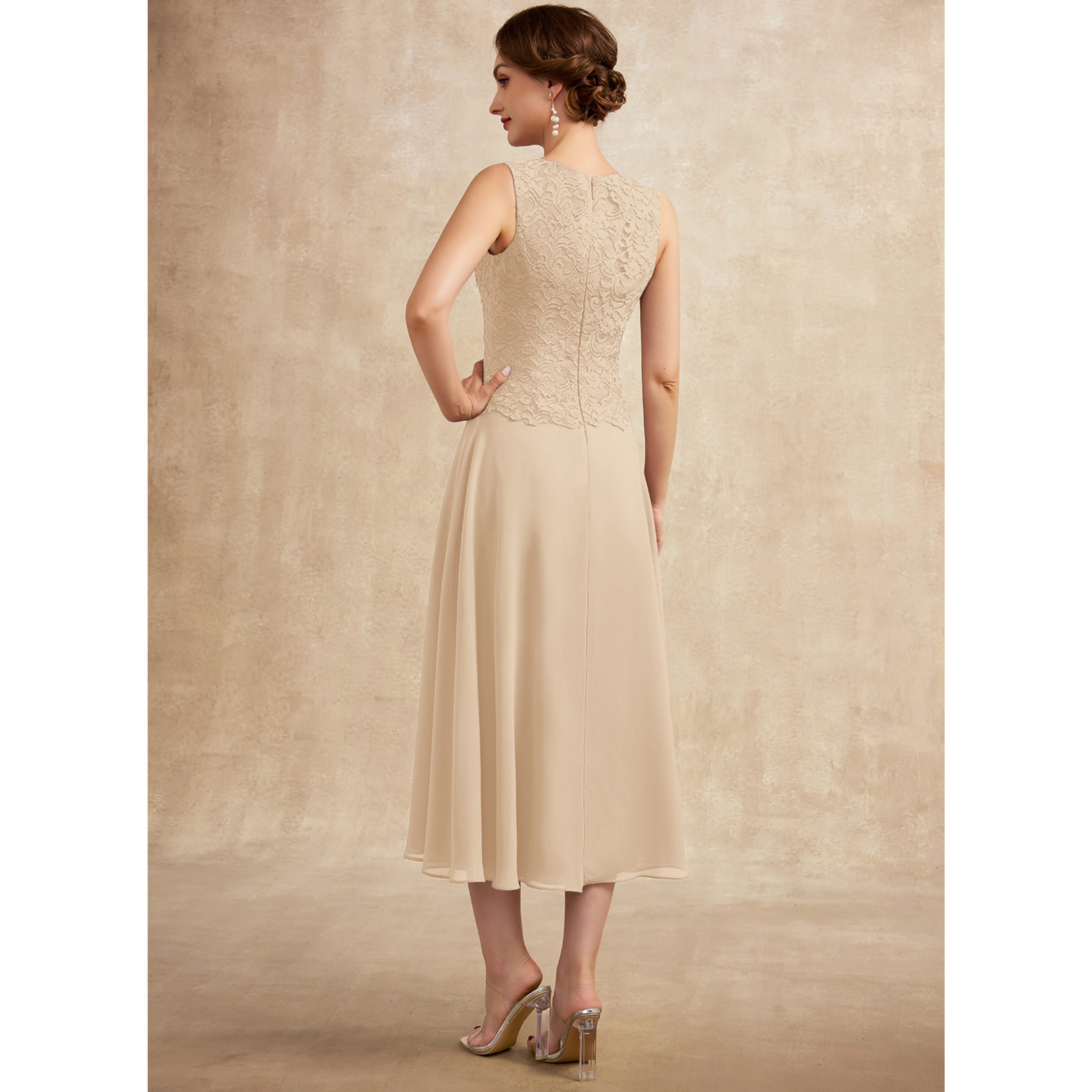 Evalie A-line Lace Mother of the Bride Dress | JJ's House