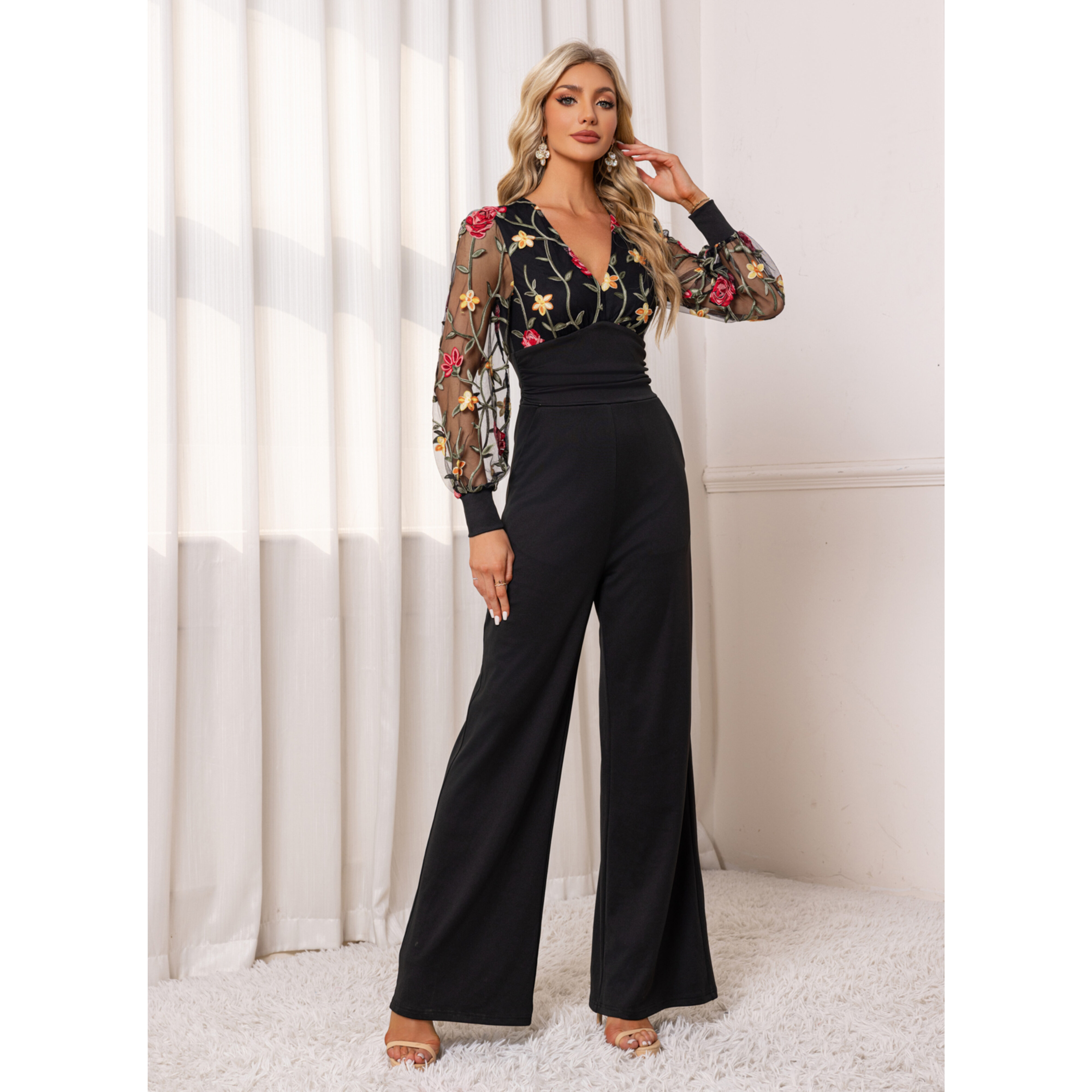 Zaniya Lace Maxi Jumpsuit | JJ's House