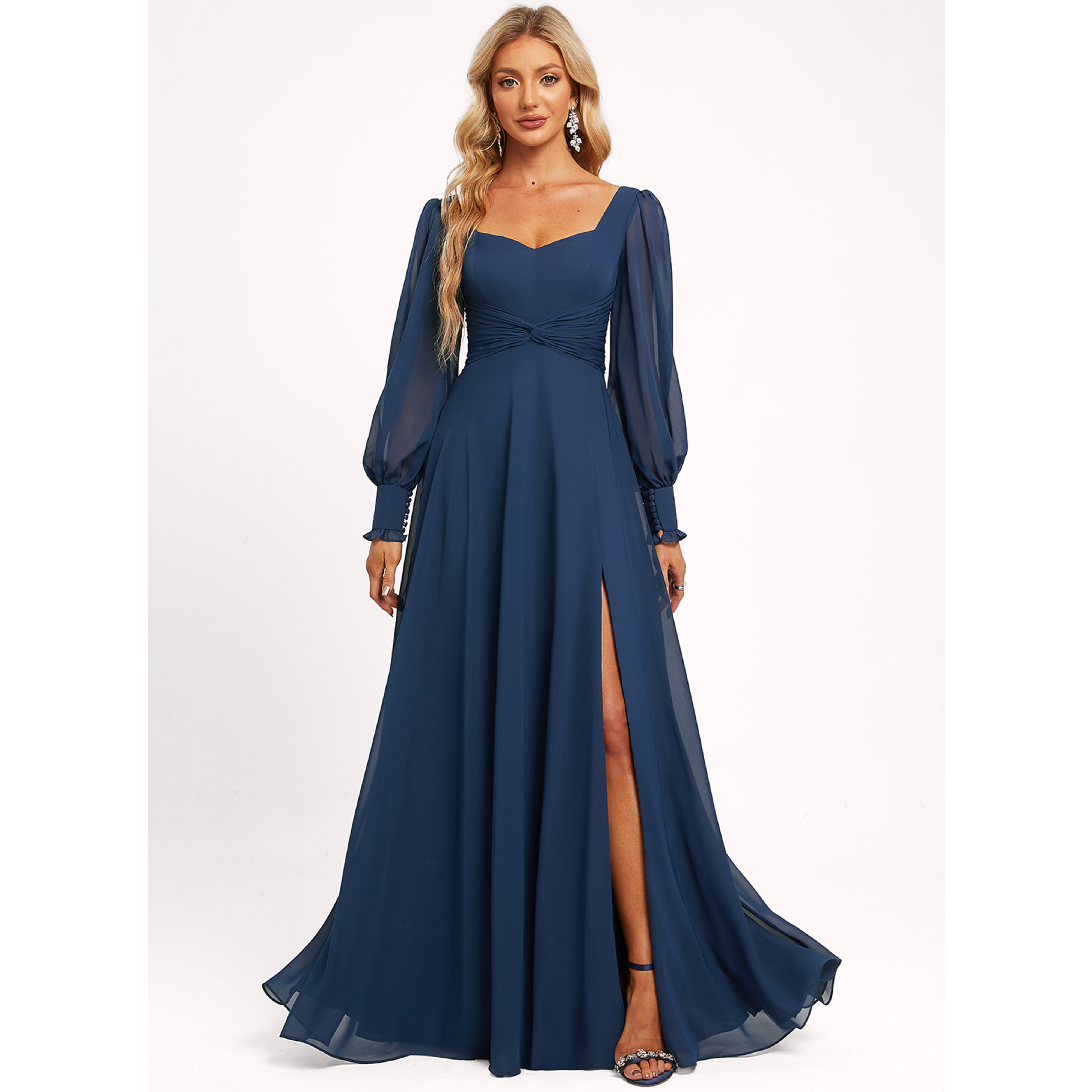 mod a line dress Open Back V-Neckline A-Line Party Dress by Cinderella Couture USA AS8275J Hot-pink / 16/3X