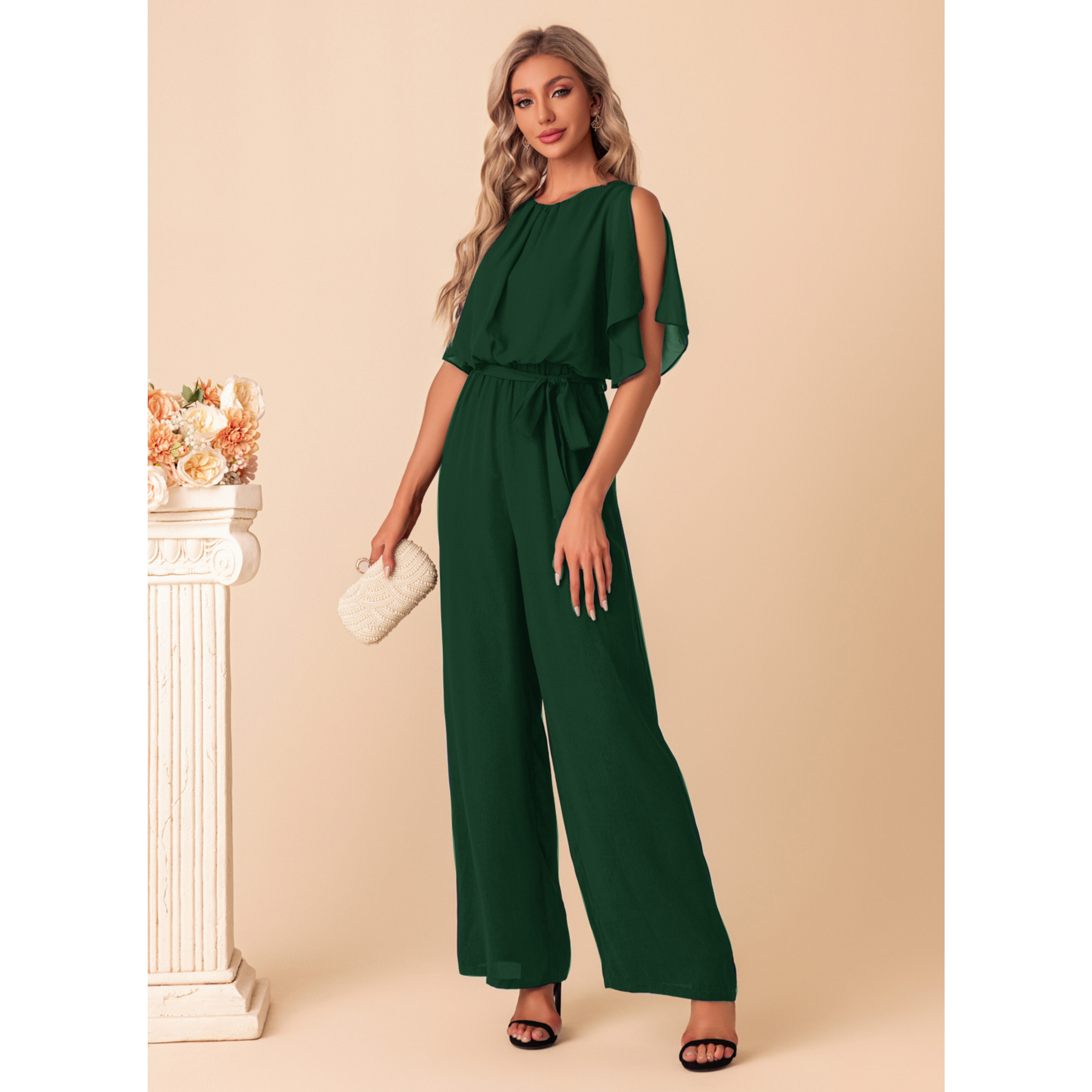 Zephira Chiffon Maxi Jumpsuit | JJ's House