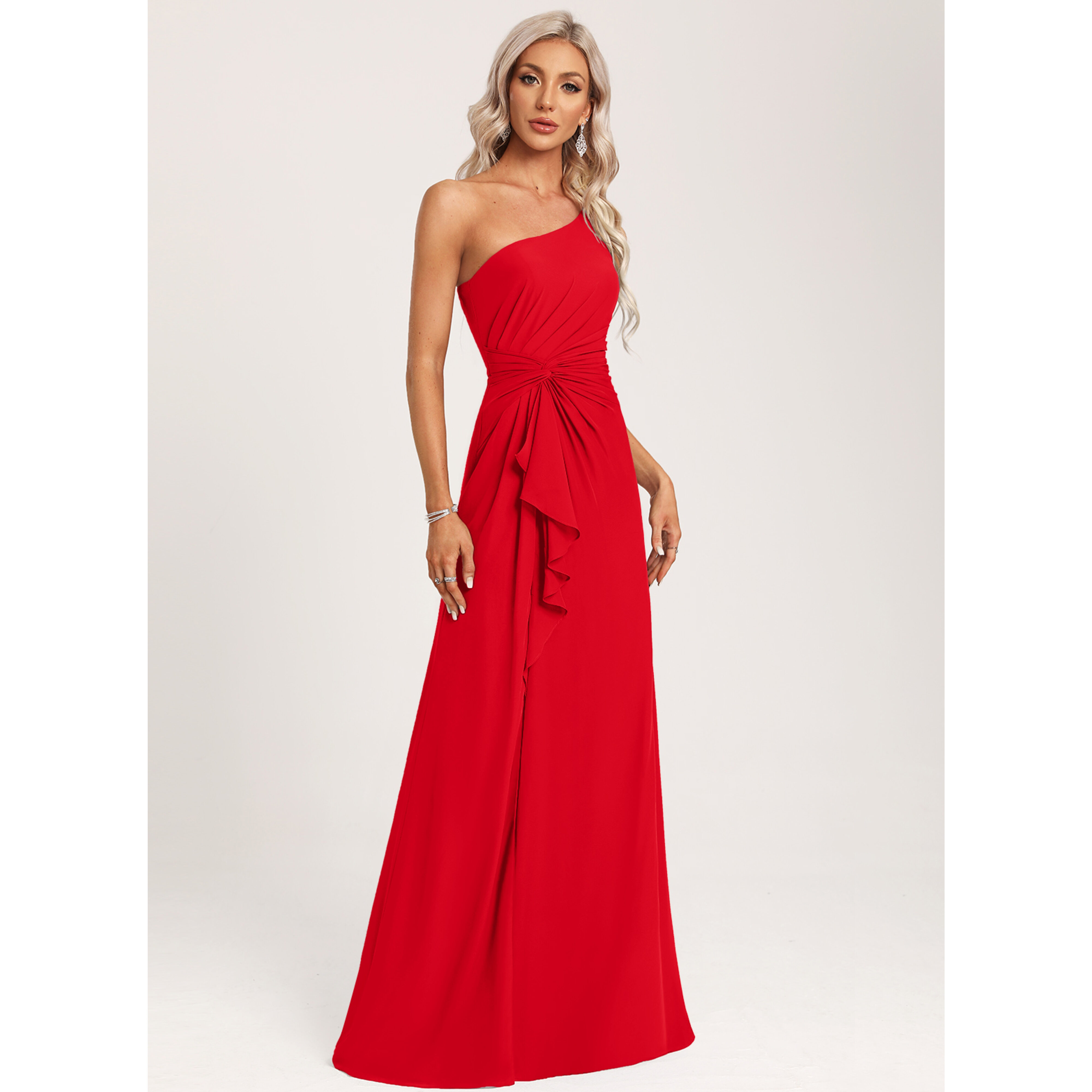 j crew yass one shoulder ruffle dress J. Crew | Bright Kelly Green Seahan Stretch Faille Yass Dress