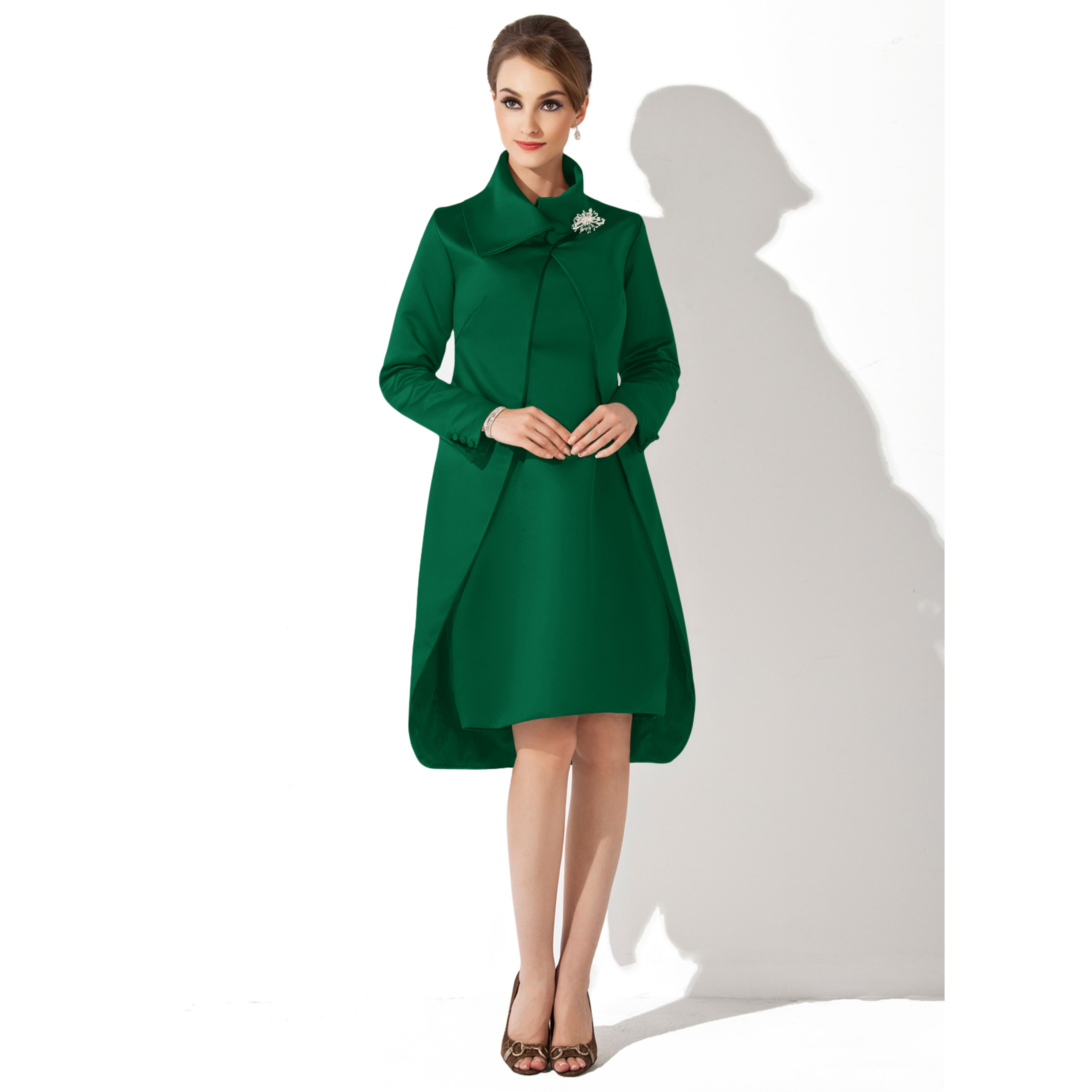 Novelle Sheath/Column Satin Mother of the Bride Dress | JJ's House