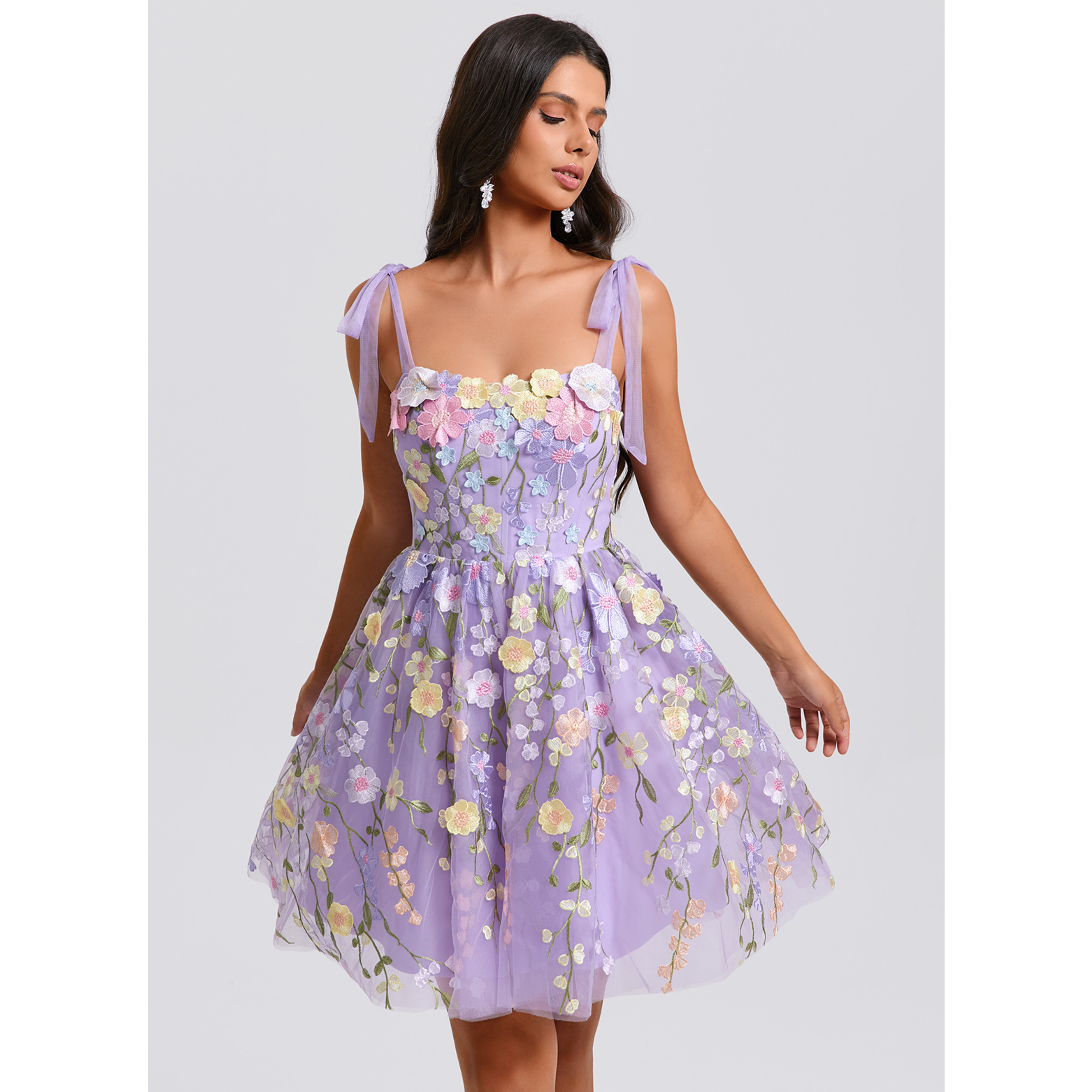Azal 3D Floral Lace Homecoming Dress | JJ's House