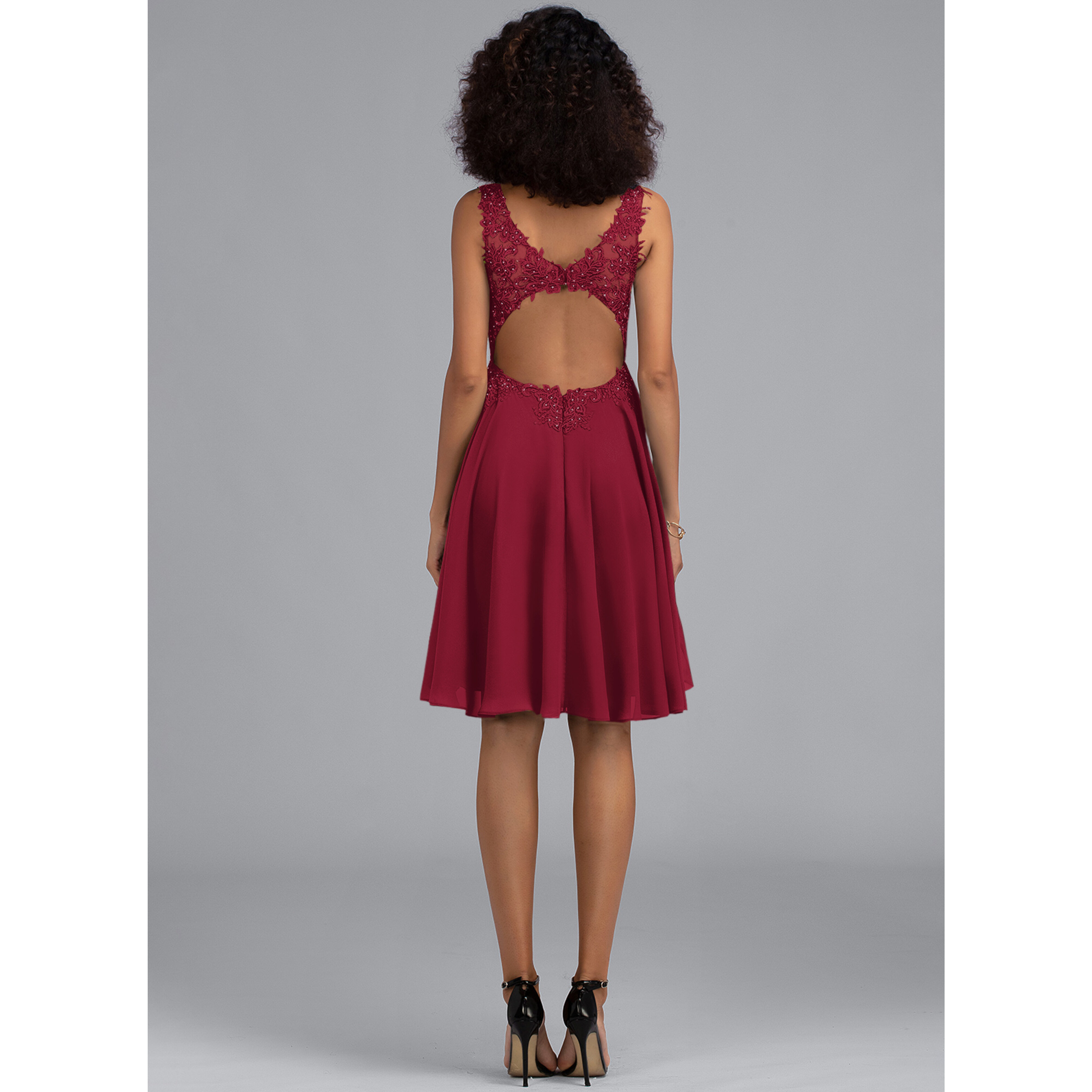Lycoris Chiffon Mini Cocktail Dress | JJ's House