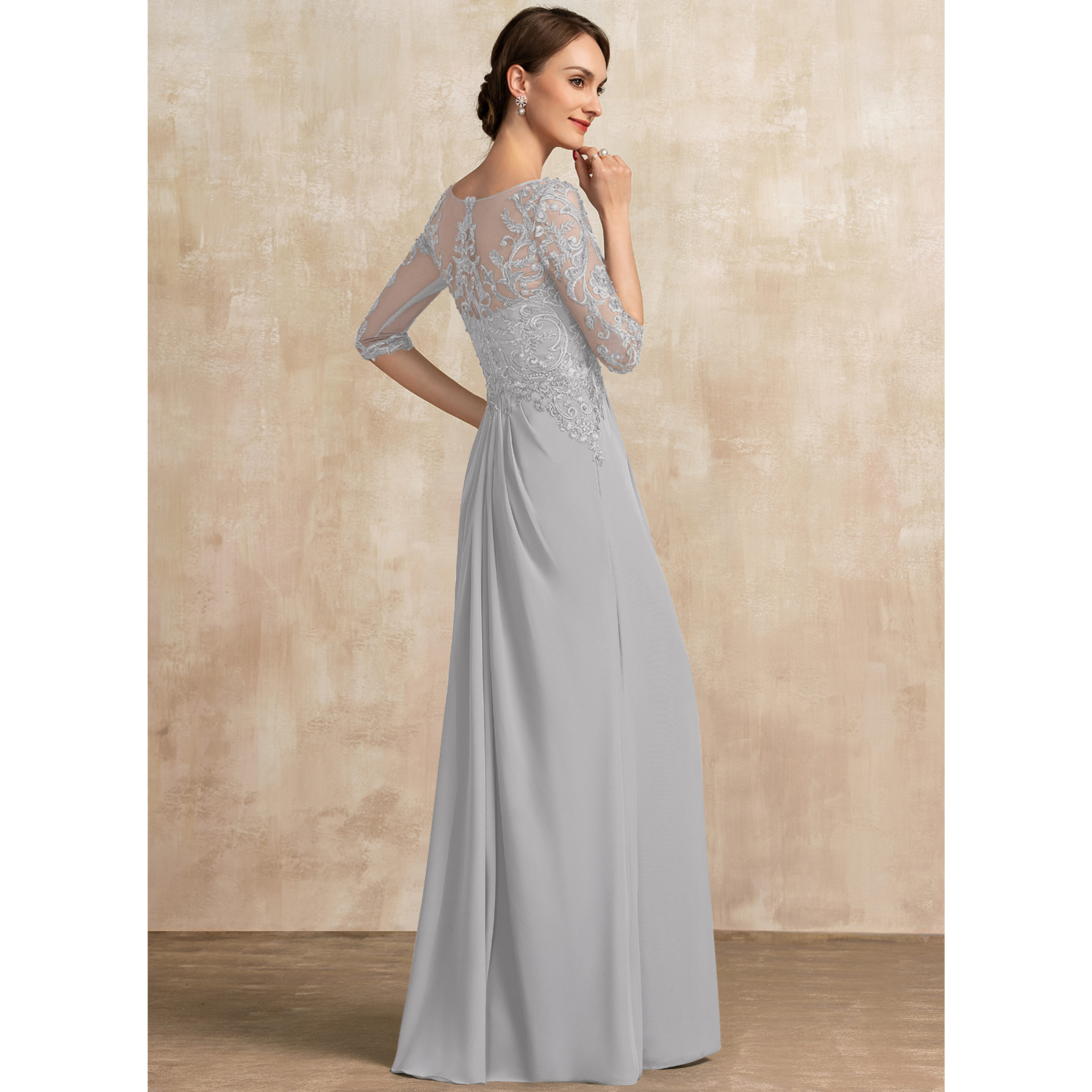 Corisande A-line Sequins Lace Mother of the Bride Dress | JJ's House