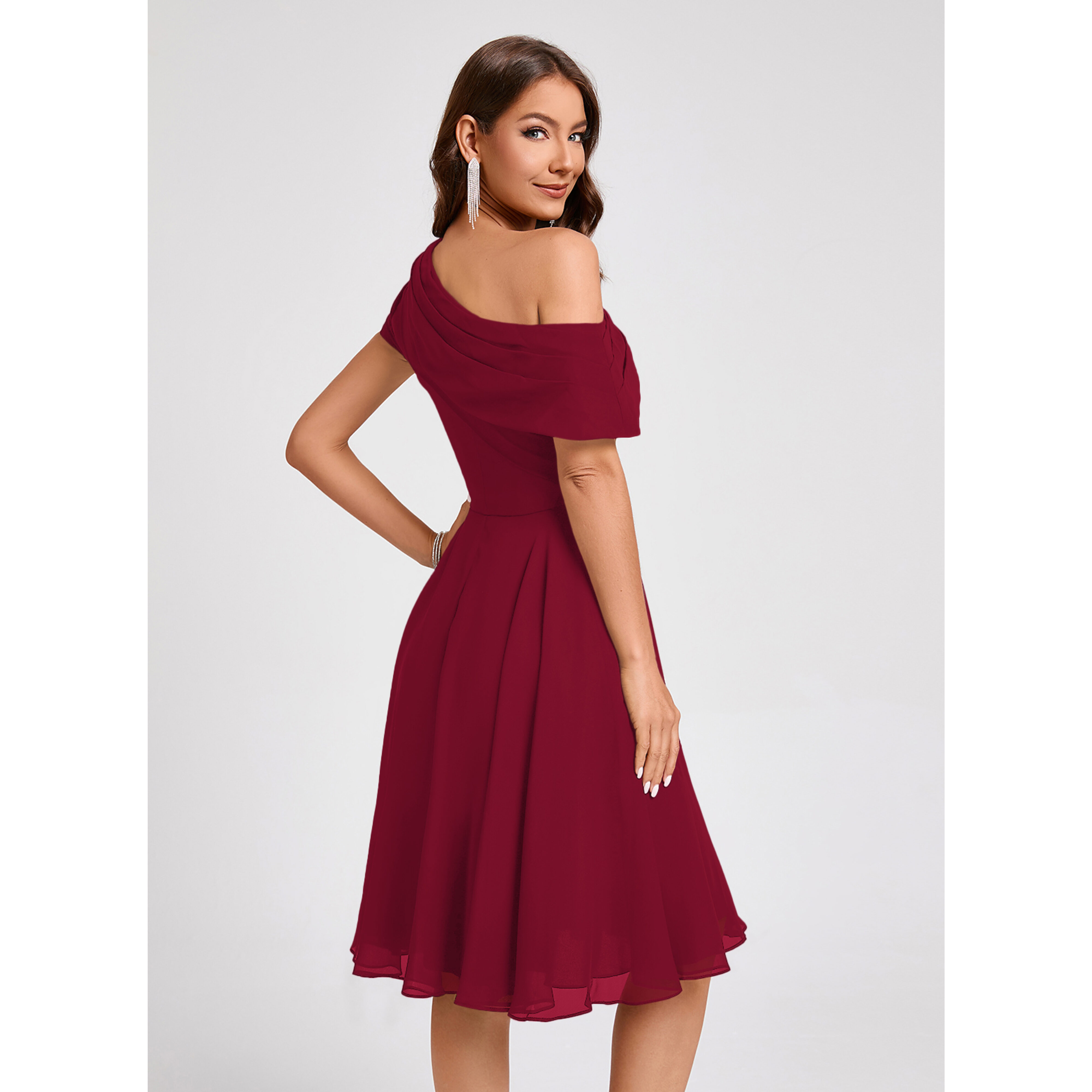 Nymphs One Shoulder Chiffon Cocktail Dress | JJ's House