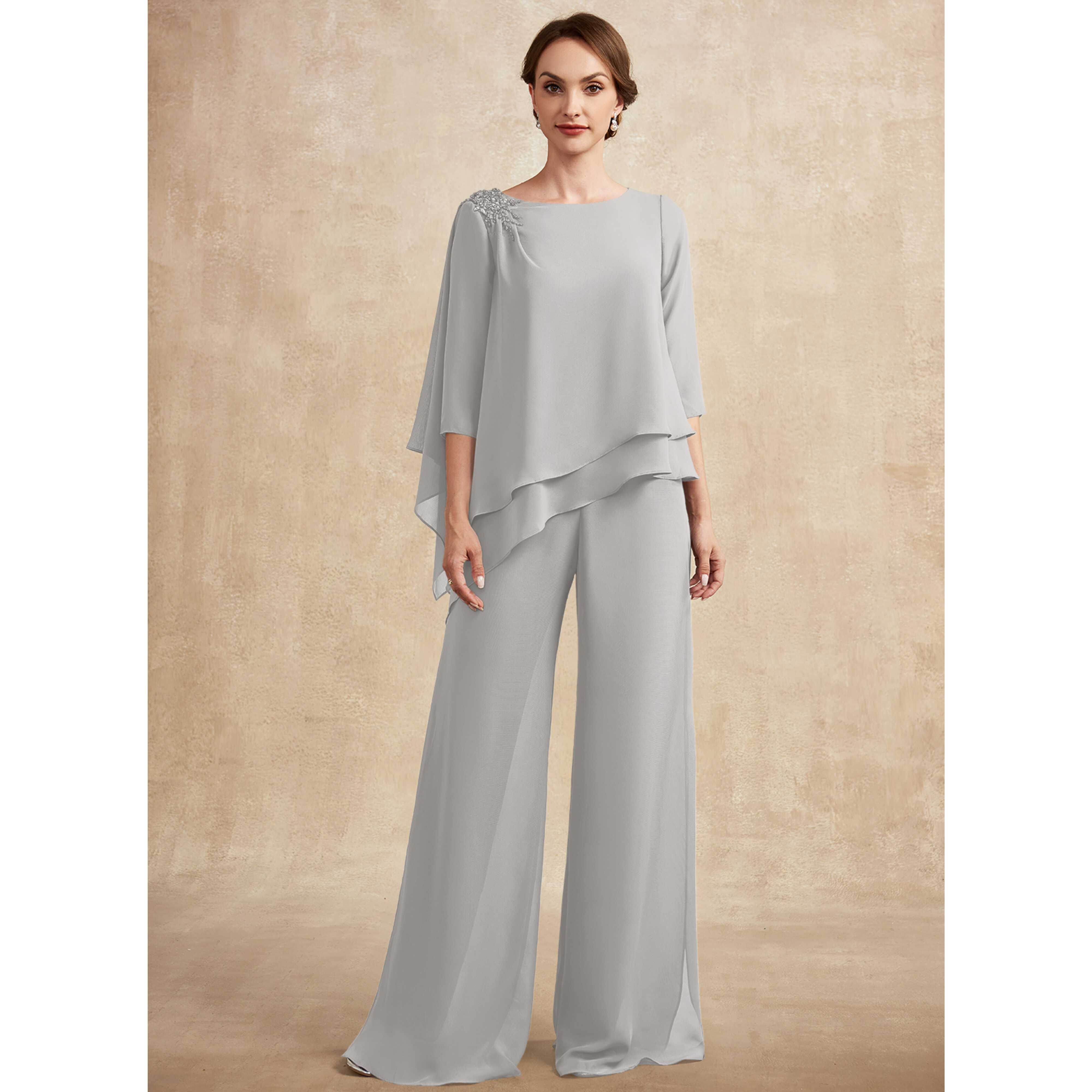 Lenore Beading Chiffon Mother of the Bride Pantsuit | JJ's House