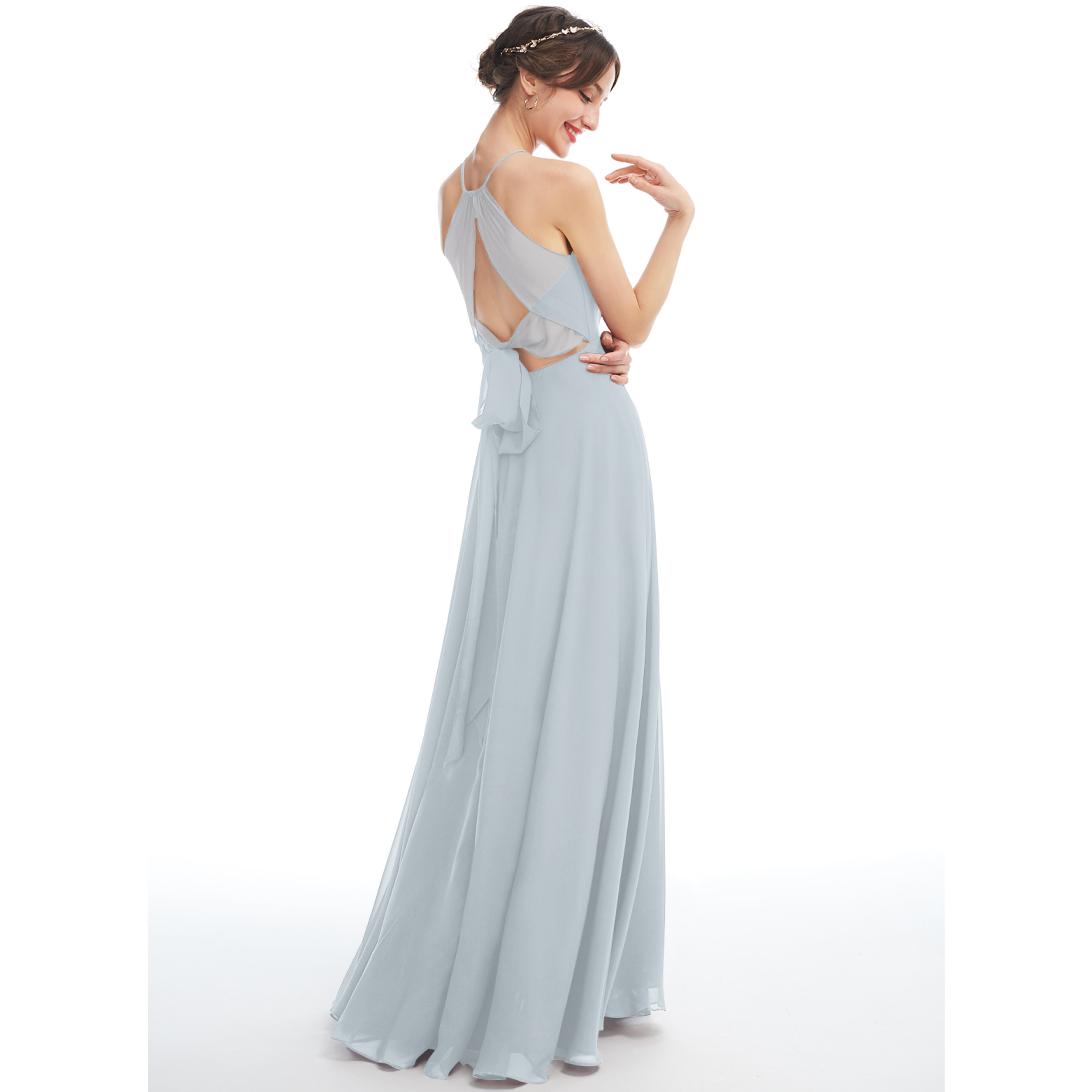 knee length lavender bridesmaid dresses Sweetheart Neck A-line Chiffon Country Style Maxi Satin Charmeuse Applique Strapless Tulle Mermaid Size:Custom Size Made womens wear