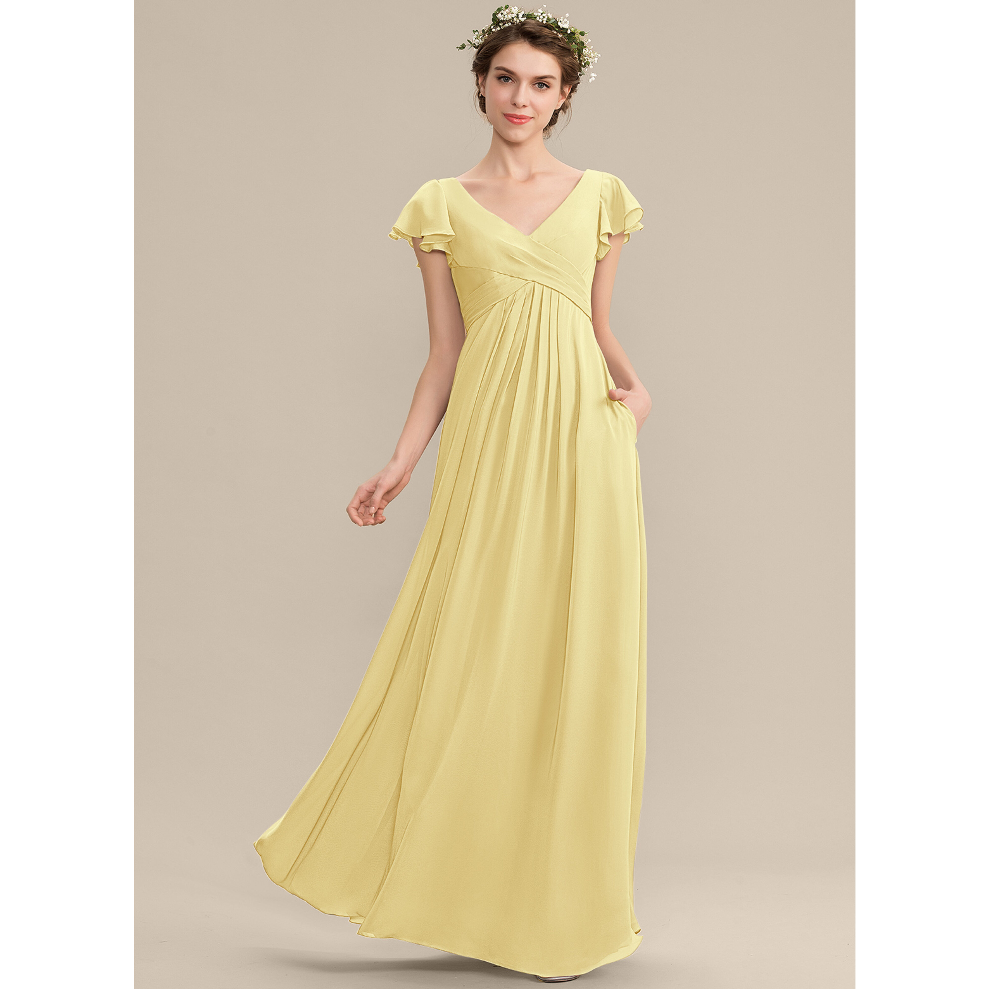 vesper bridesmaid dresses Vesper A-line Chiffon Bridesmaid Dress
