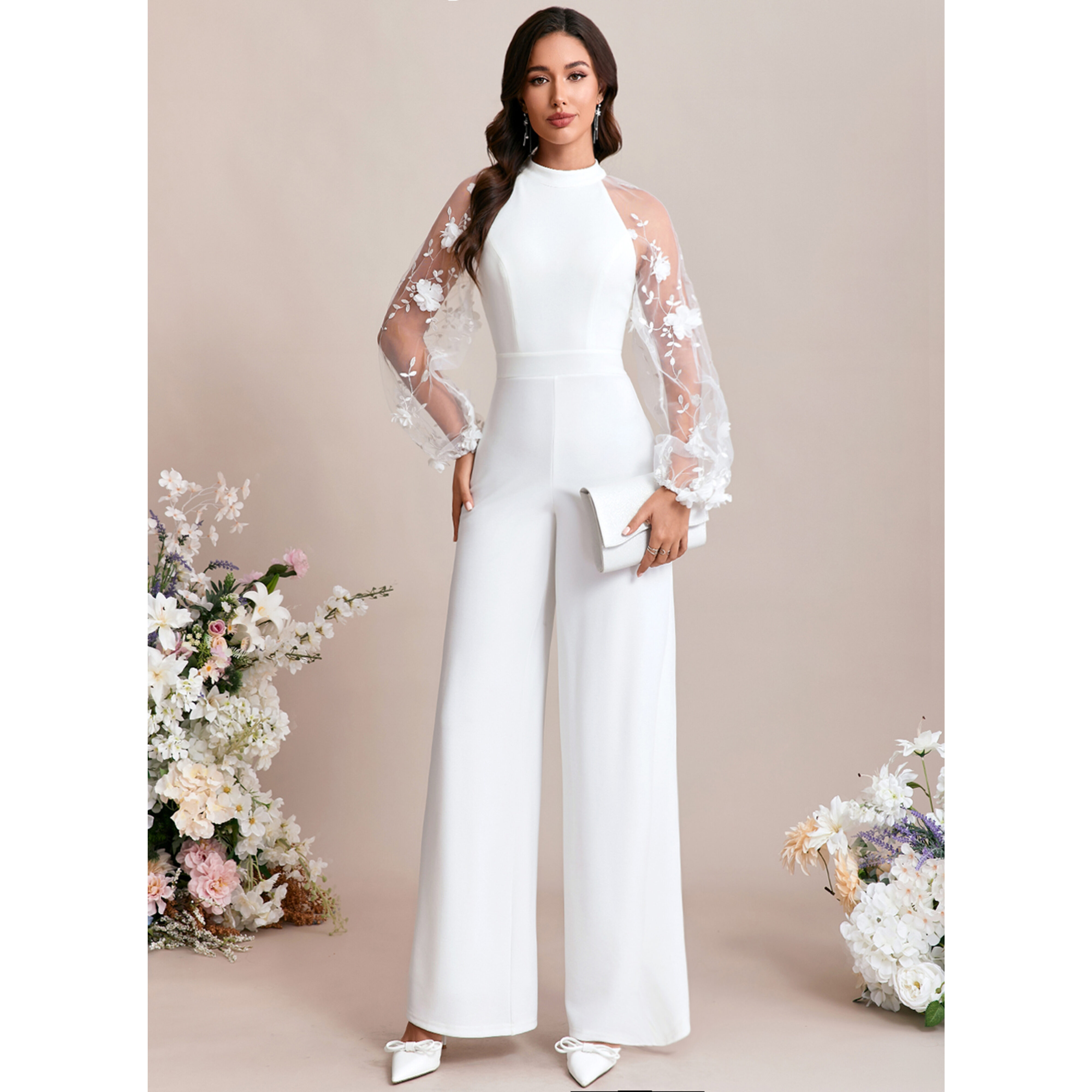 Hina Stretch Crepe Maxi Jumpsuit | JJ's House