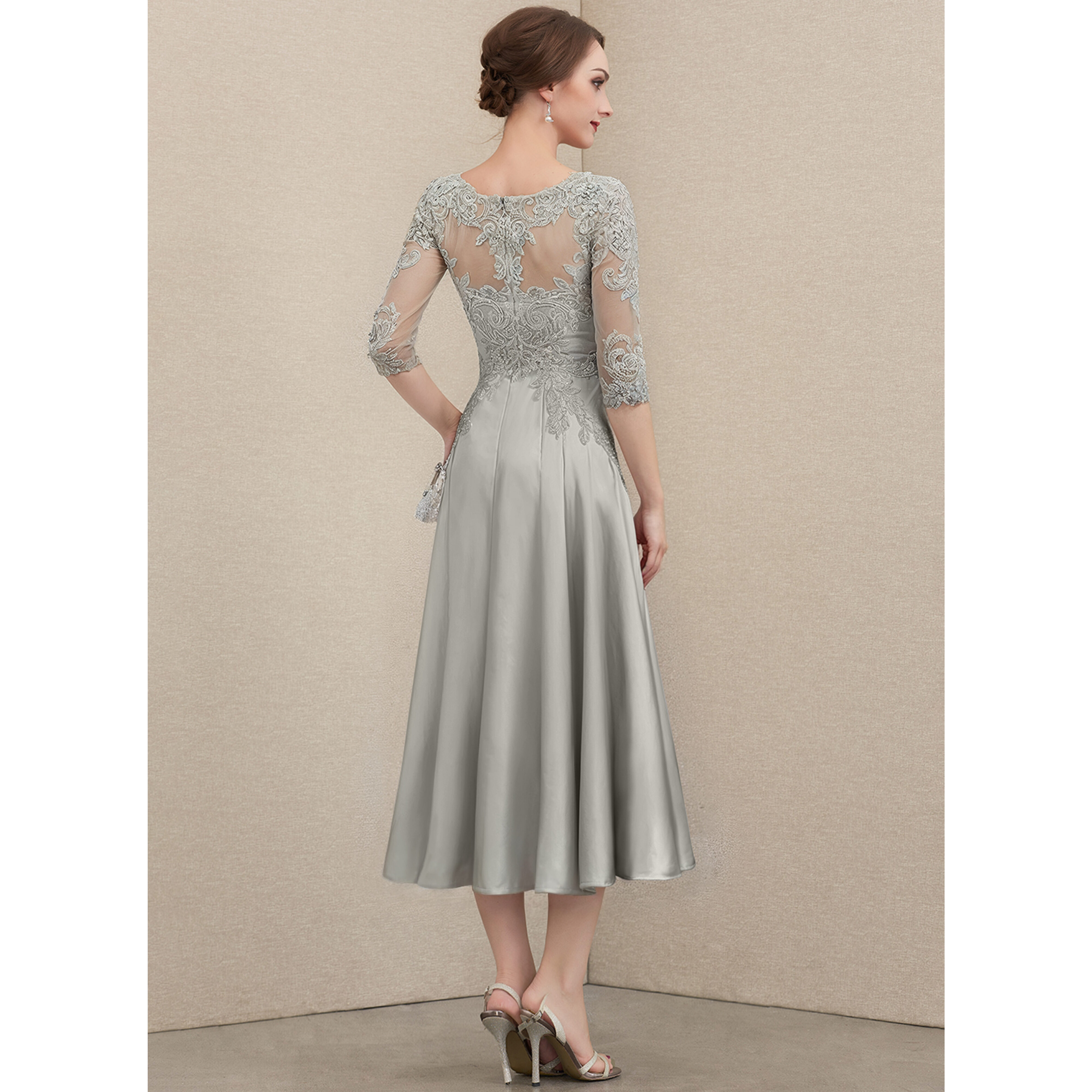 Leanna A-line Sequins Lace Mother of the Bride Dress | JJ's House