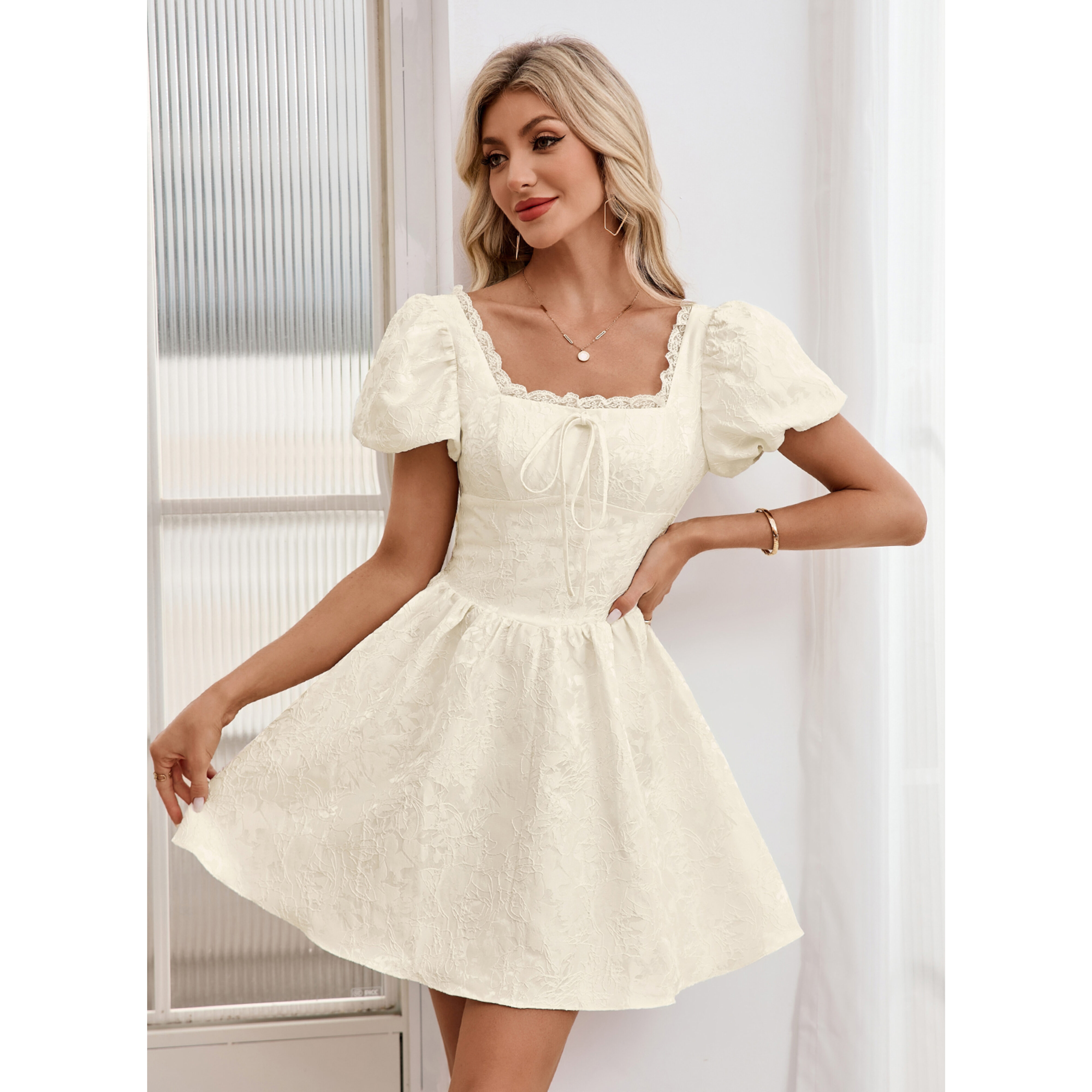 Penina Jacquard Mini Dress | JJ's House