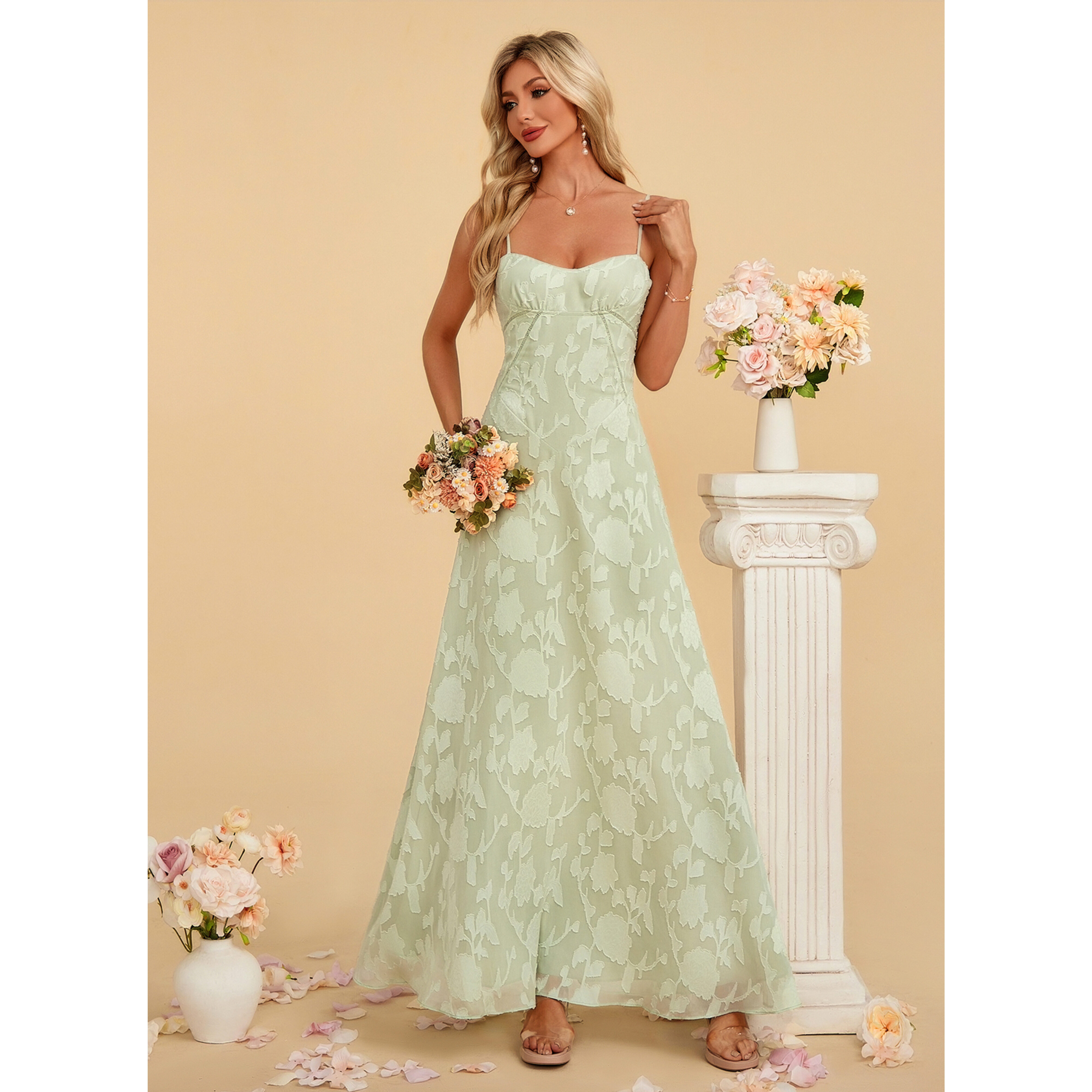 Festa Jacquard Maxi Dress | JJ's House