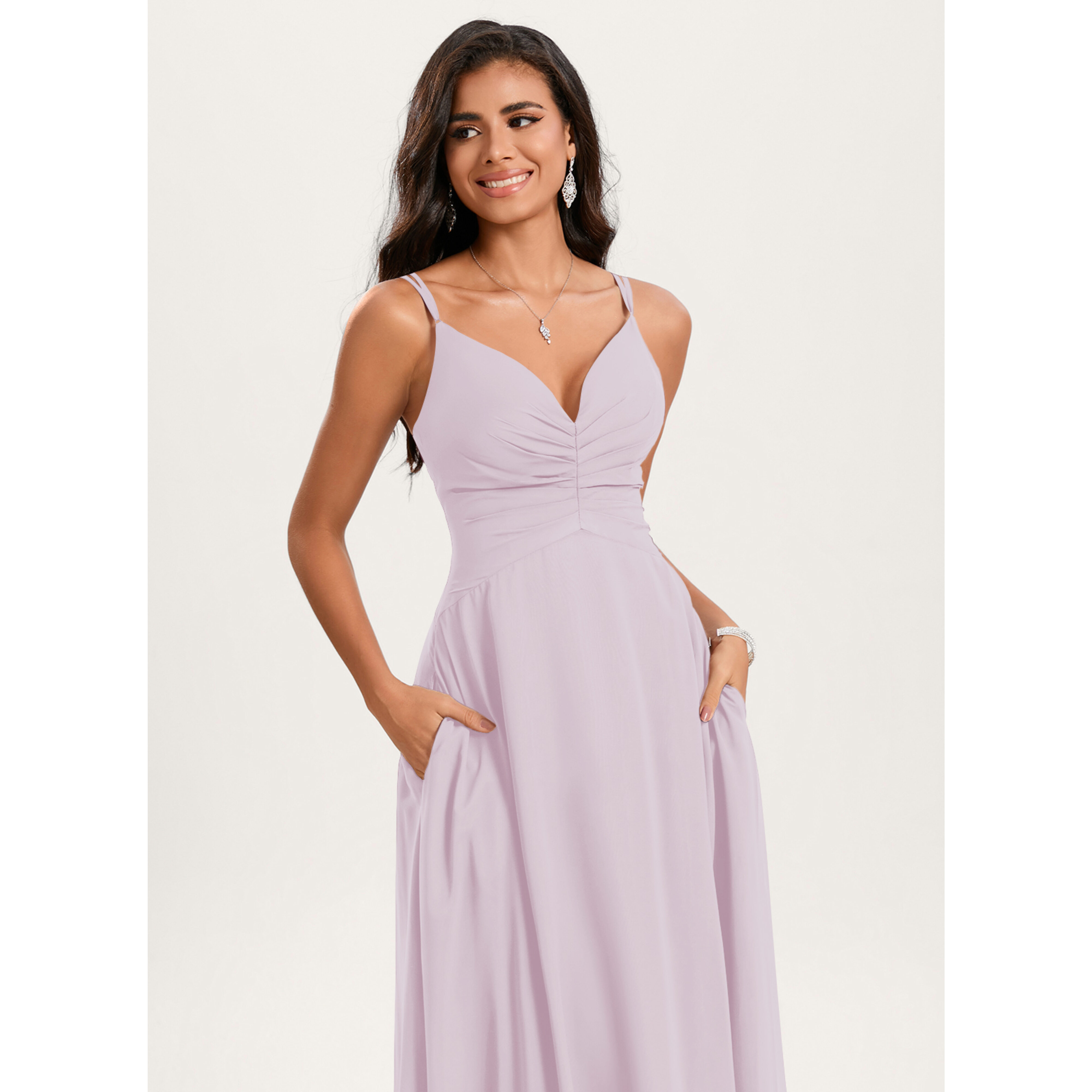Metis A-line Chiffon Bridesmaid Dress | JJ's House