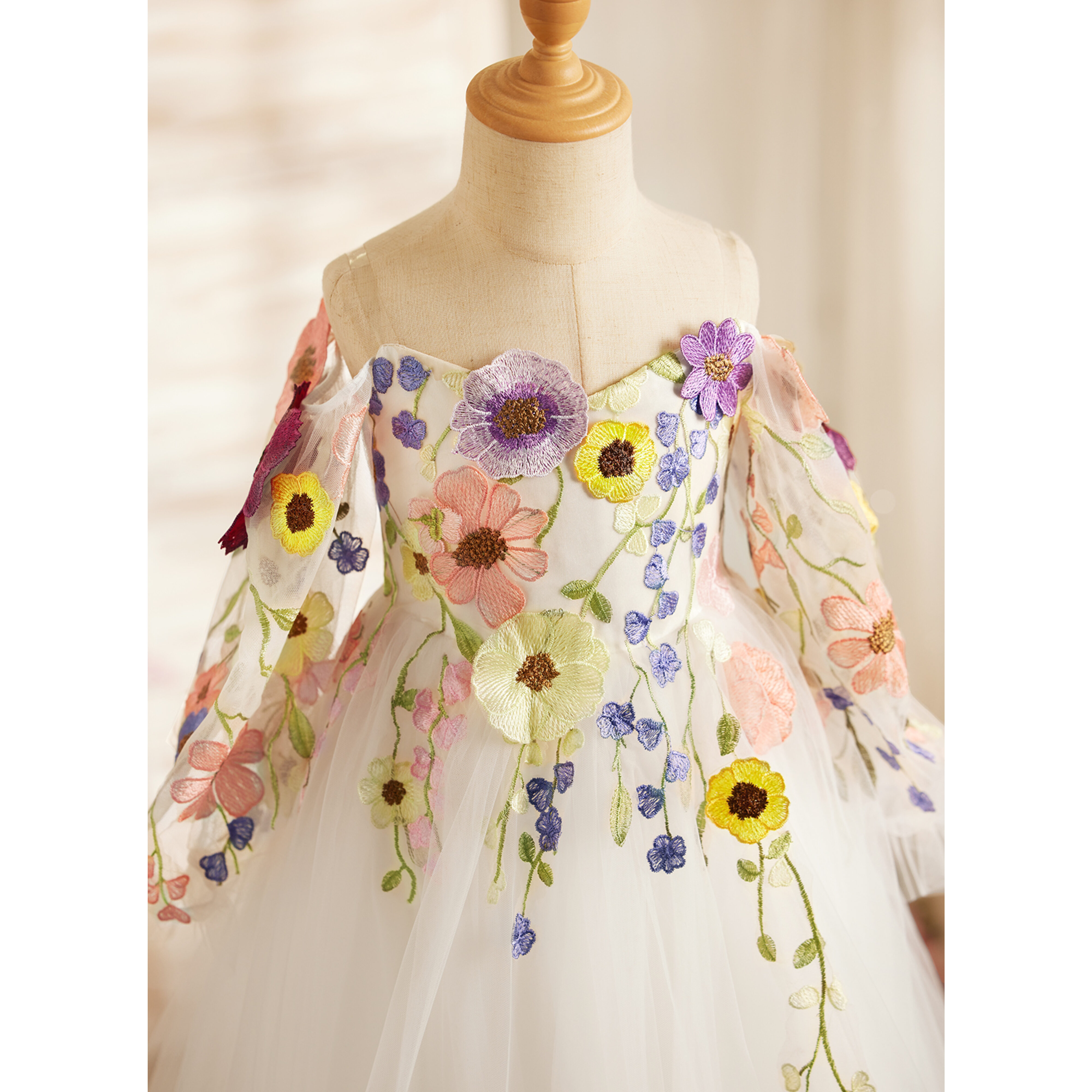 Josely Ball-Gown/Princess Tulle Flower Girl Dress | JJ's House