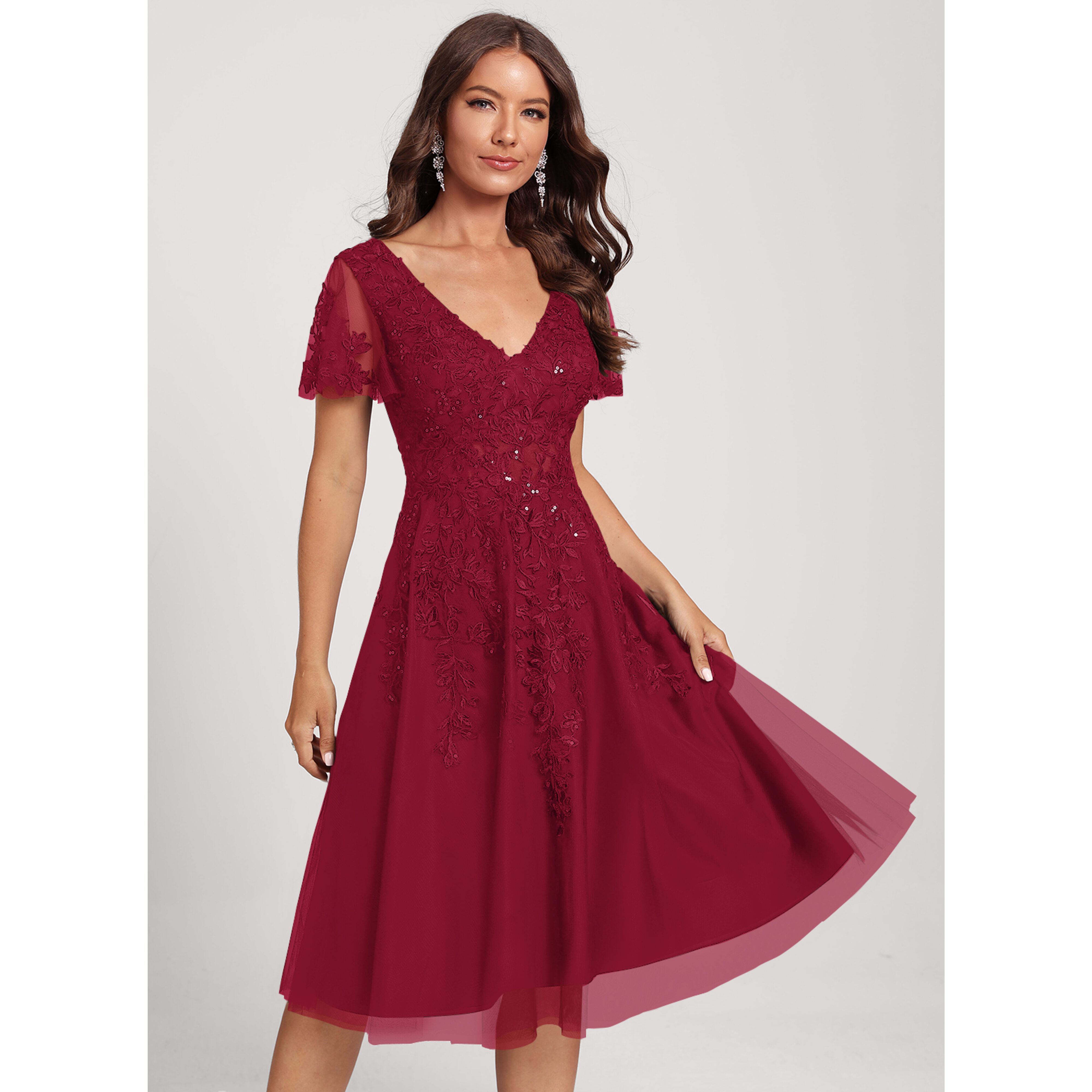 Aphaea Lace Midi Cocktail Dress | JJ's House