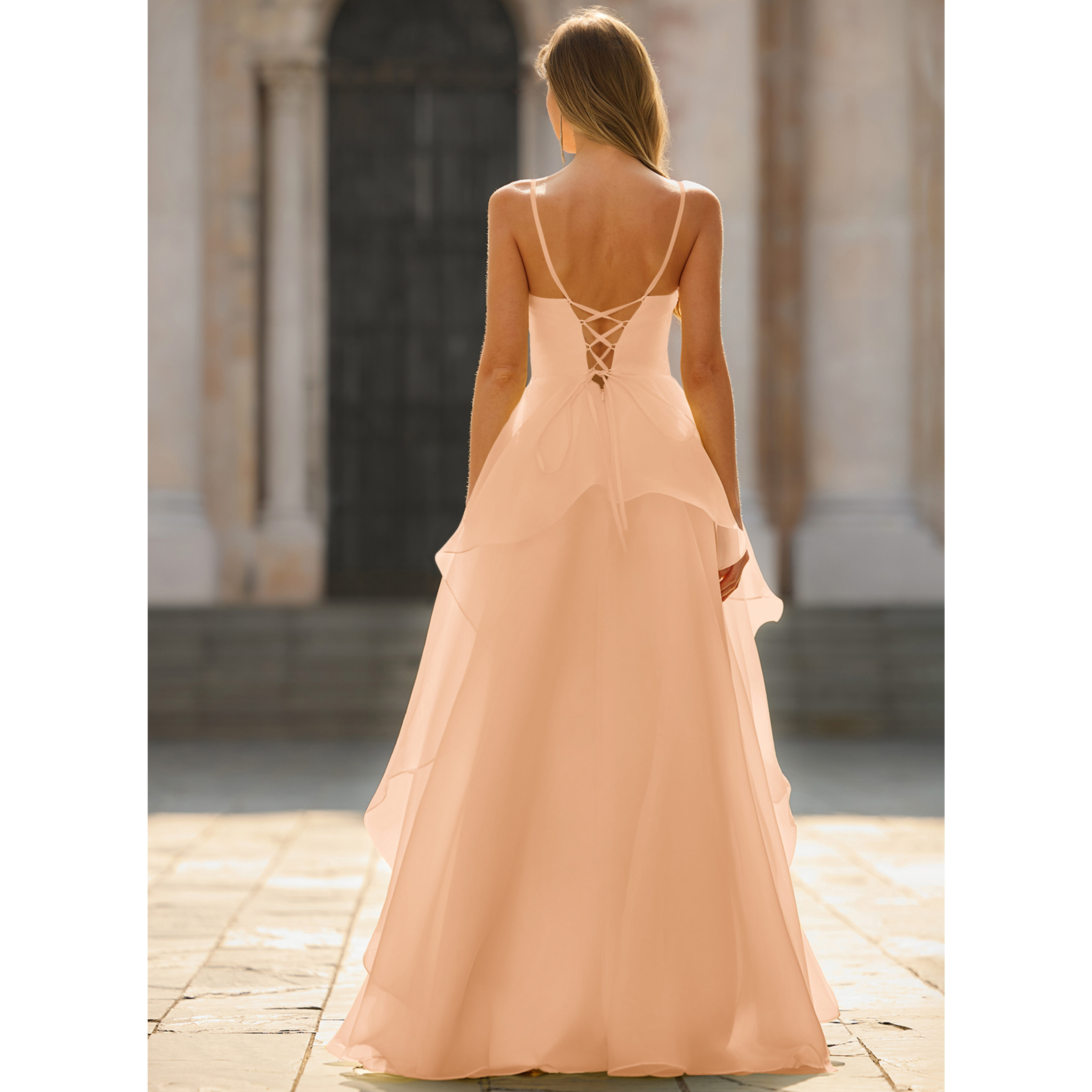 Serenella Square Pleated Prom Dress | JJ's House