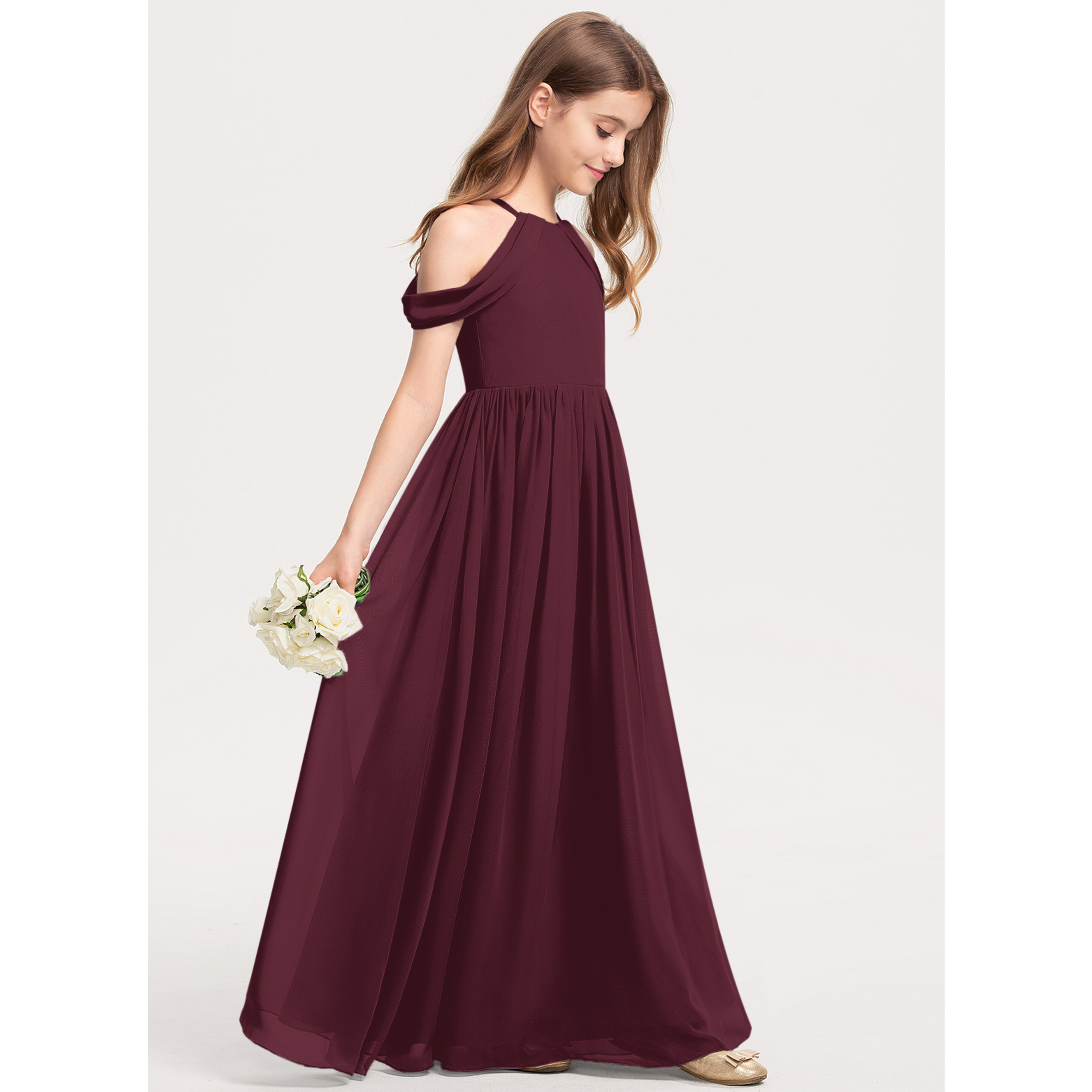 flora bridesmaid dresses Hayes Bodice with Gathered Skirt in Garden Flora