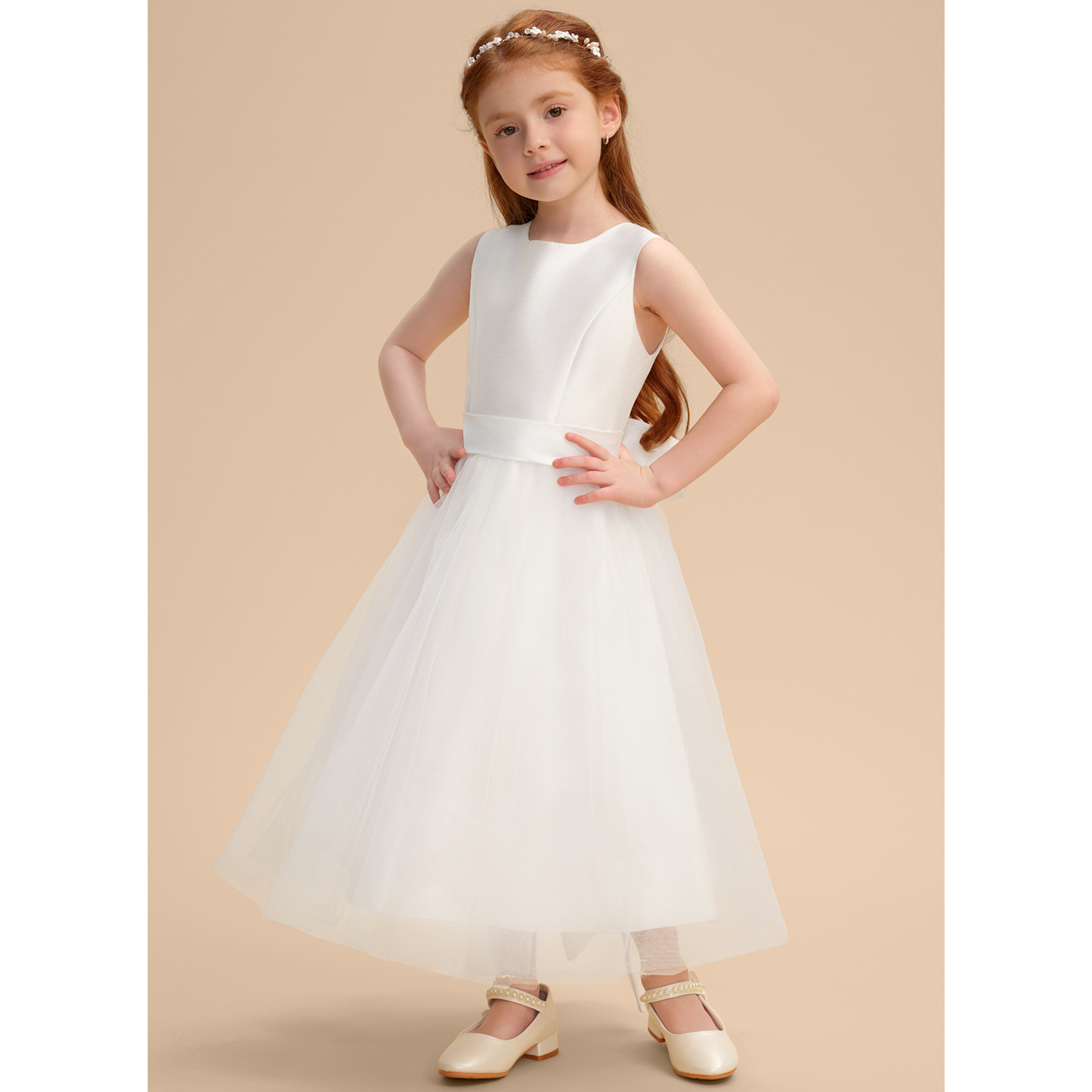 Doria A-line Tulle Flower Girl Dress | JJ's House