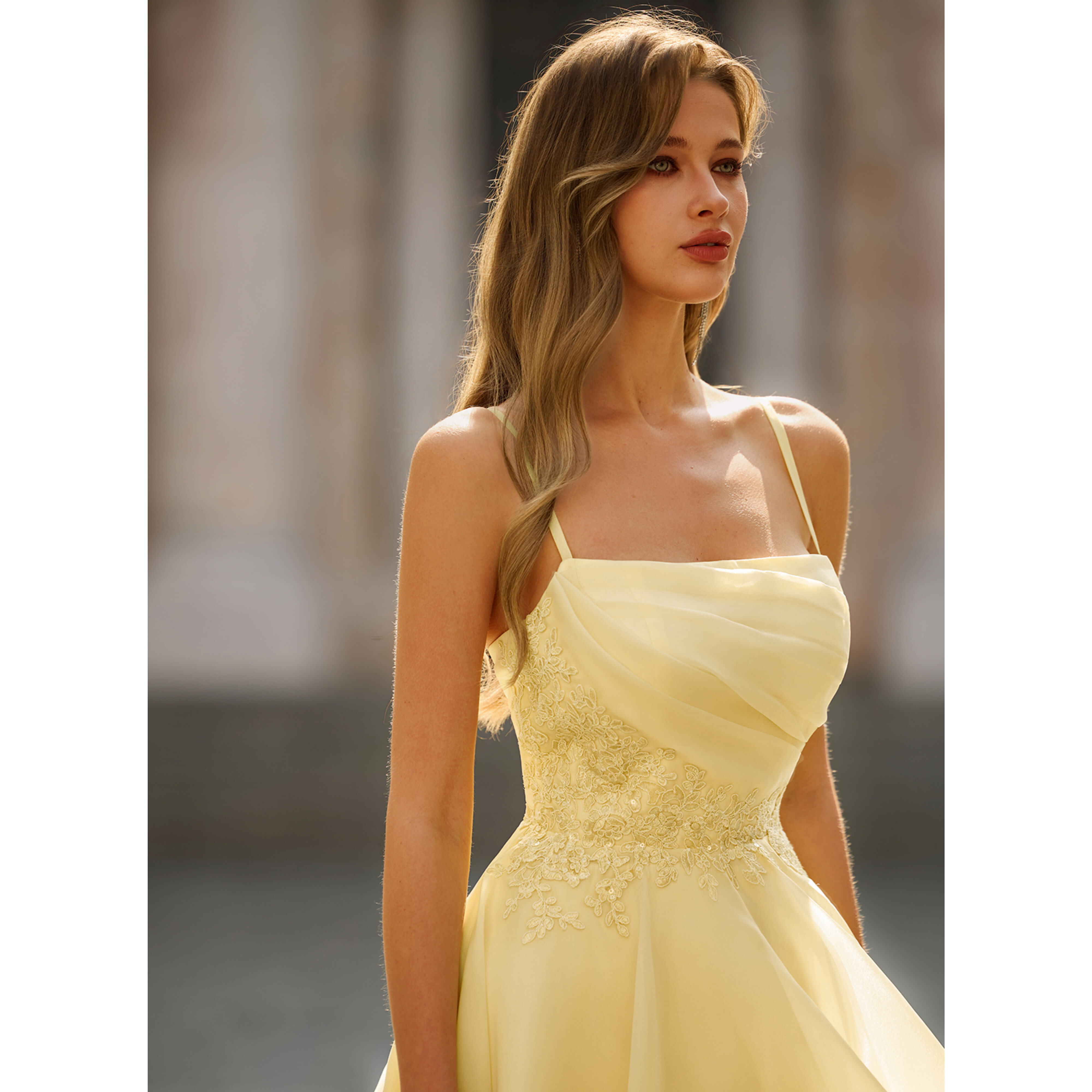 Serenella Square Pleated Prom Dress | JJ's House