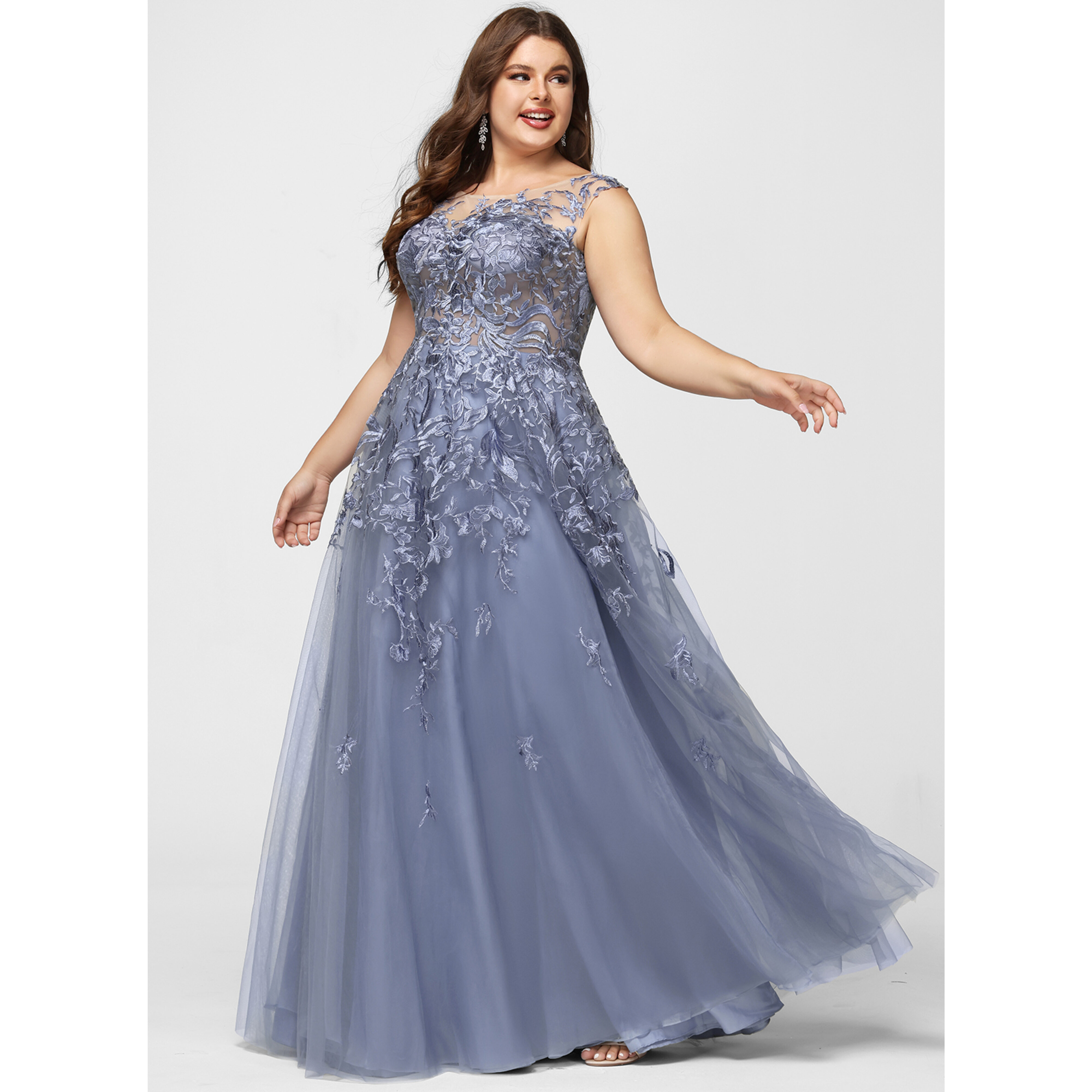 JJs Houseグレーシルバー オフショルダー フォーマルドレス Vena Off the Shoulder Lace Maxi Evening Dress | JJ's House