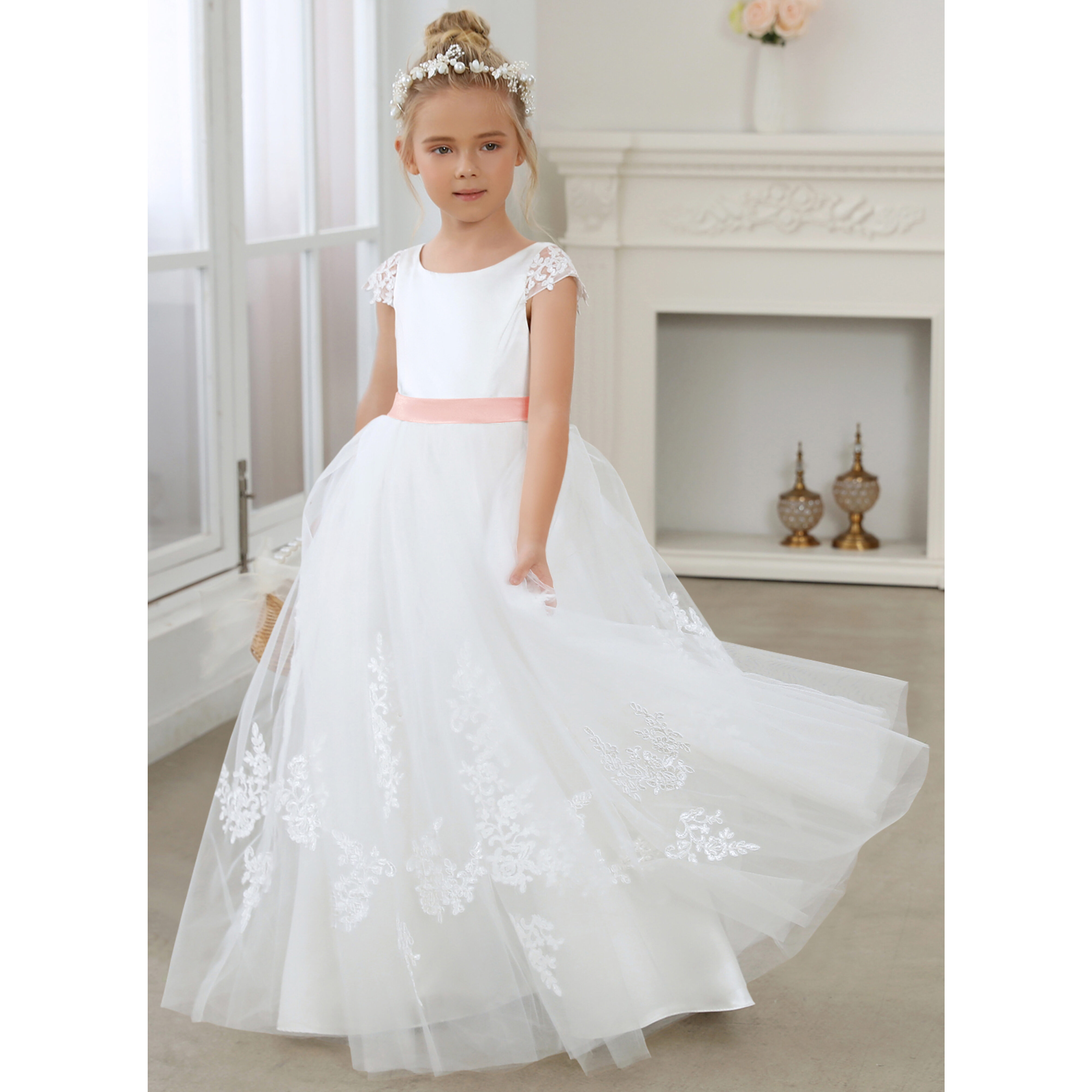 Ourania A-line Tulle Flower Girl Dress | JJ's House
