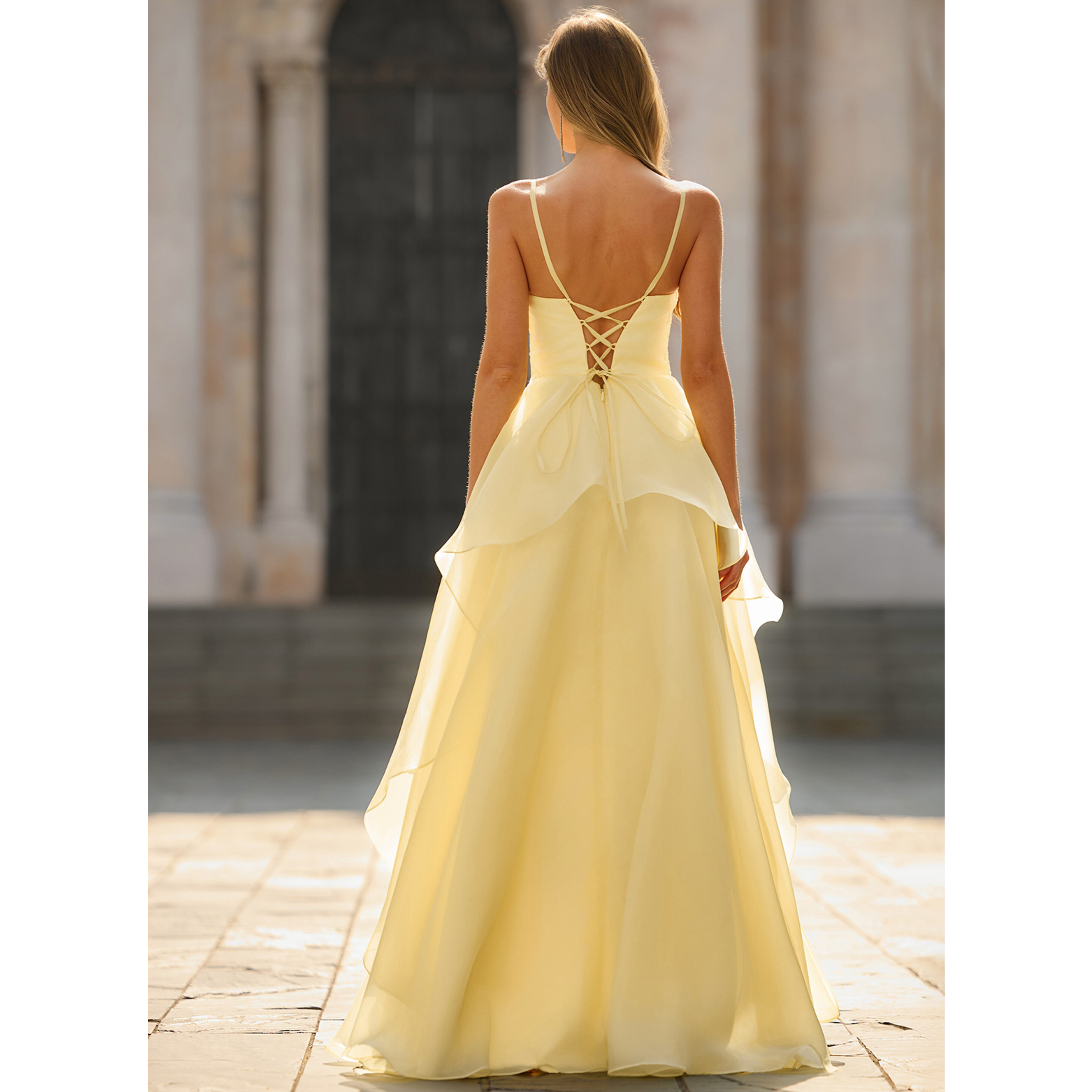 Serenella Square Pleated Prom Dress | JJ's House