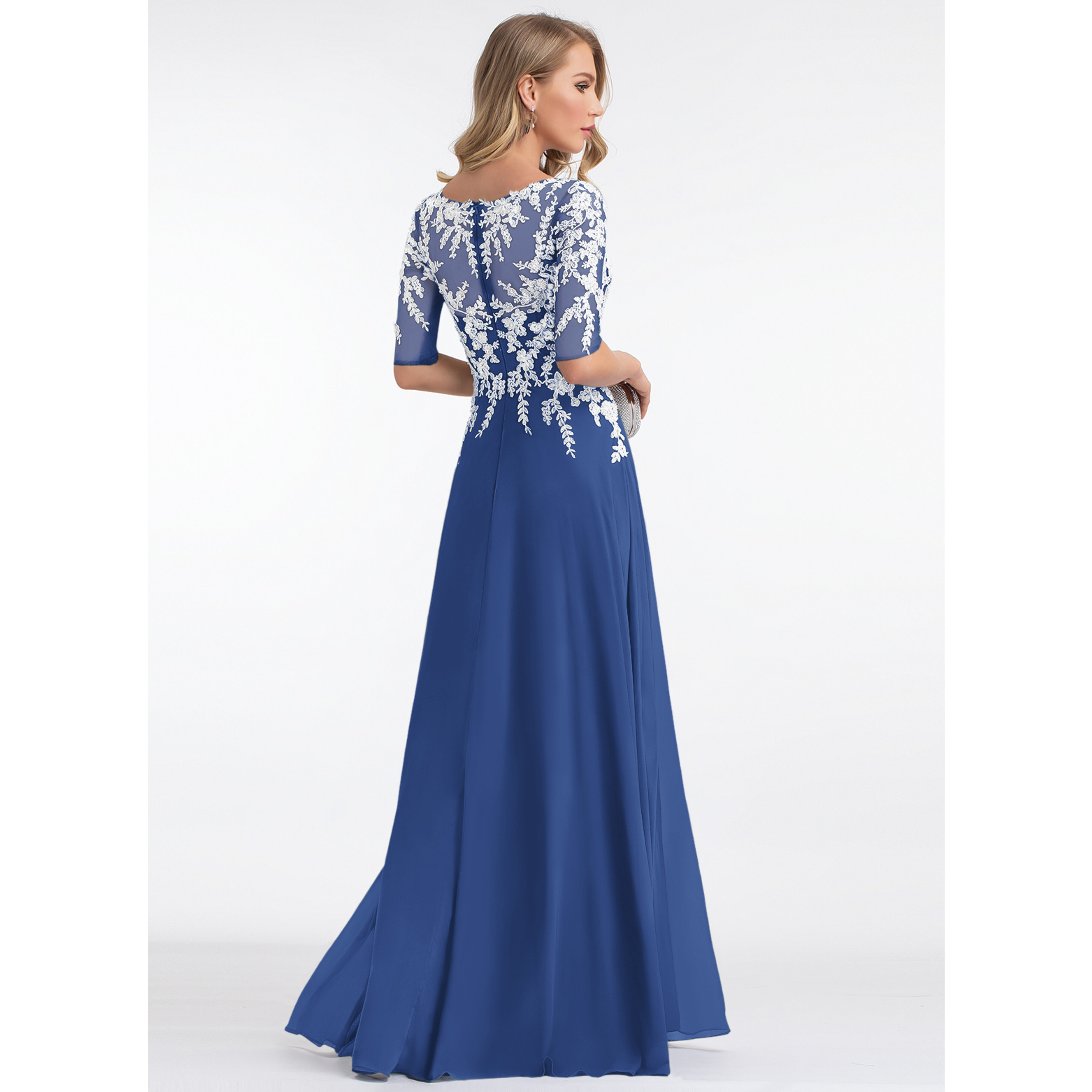 long sleeve tutu dress Two-Piece Tutu Skirt White Tulle Lace Long Sleeves Homecoming Dresses, MH392