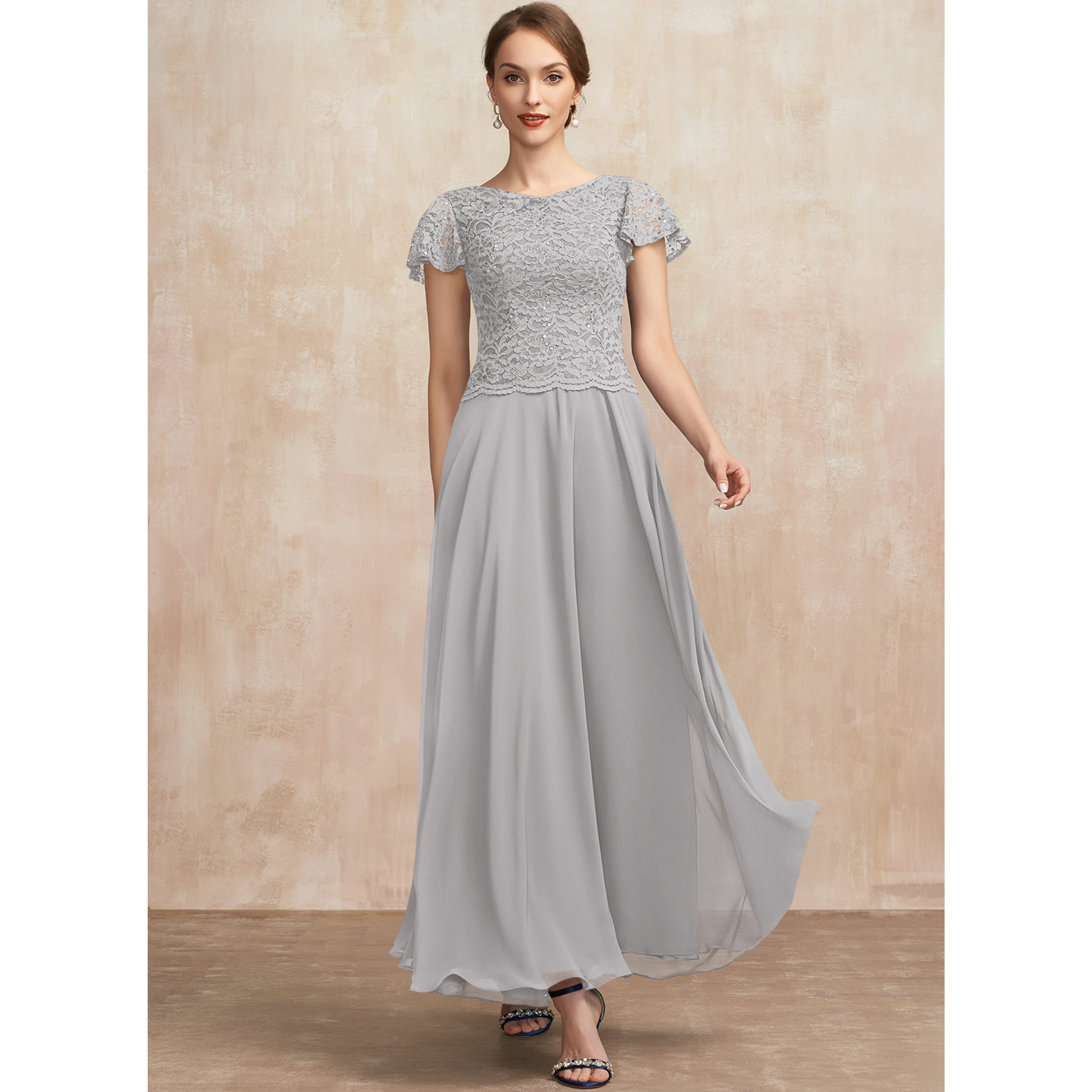Jamice A-line Sequins Lace Mother of the Bride Dress | JJ