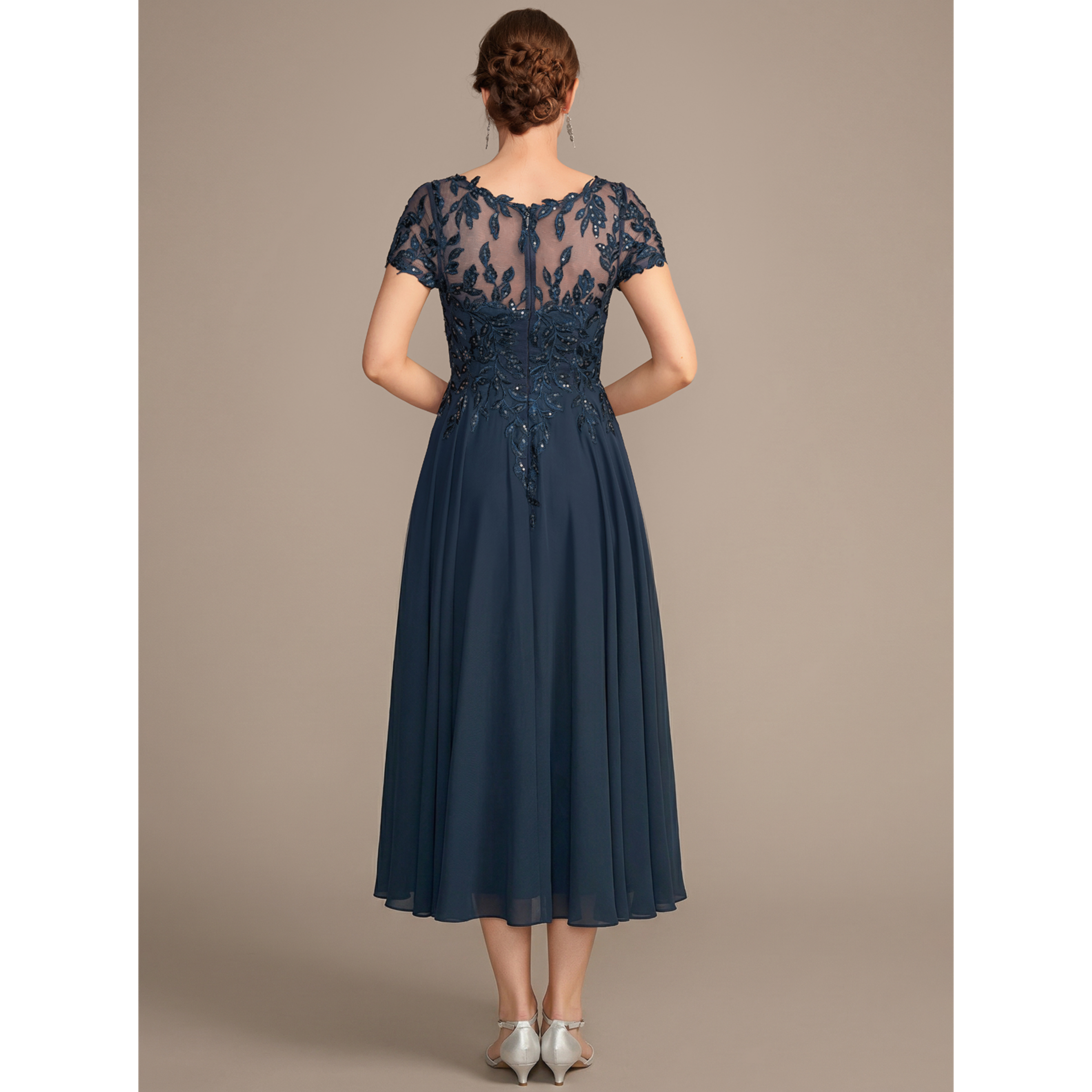 Rosaria A-line Sequins Lace Mother of the Bride Dress | JJ's House