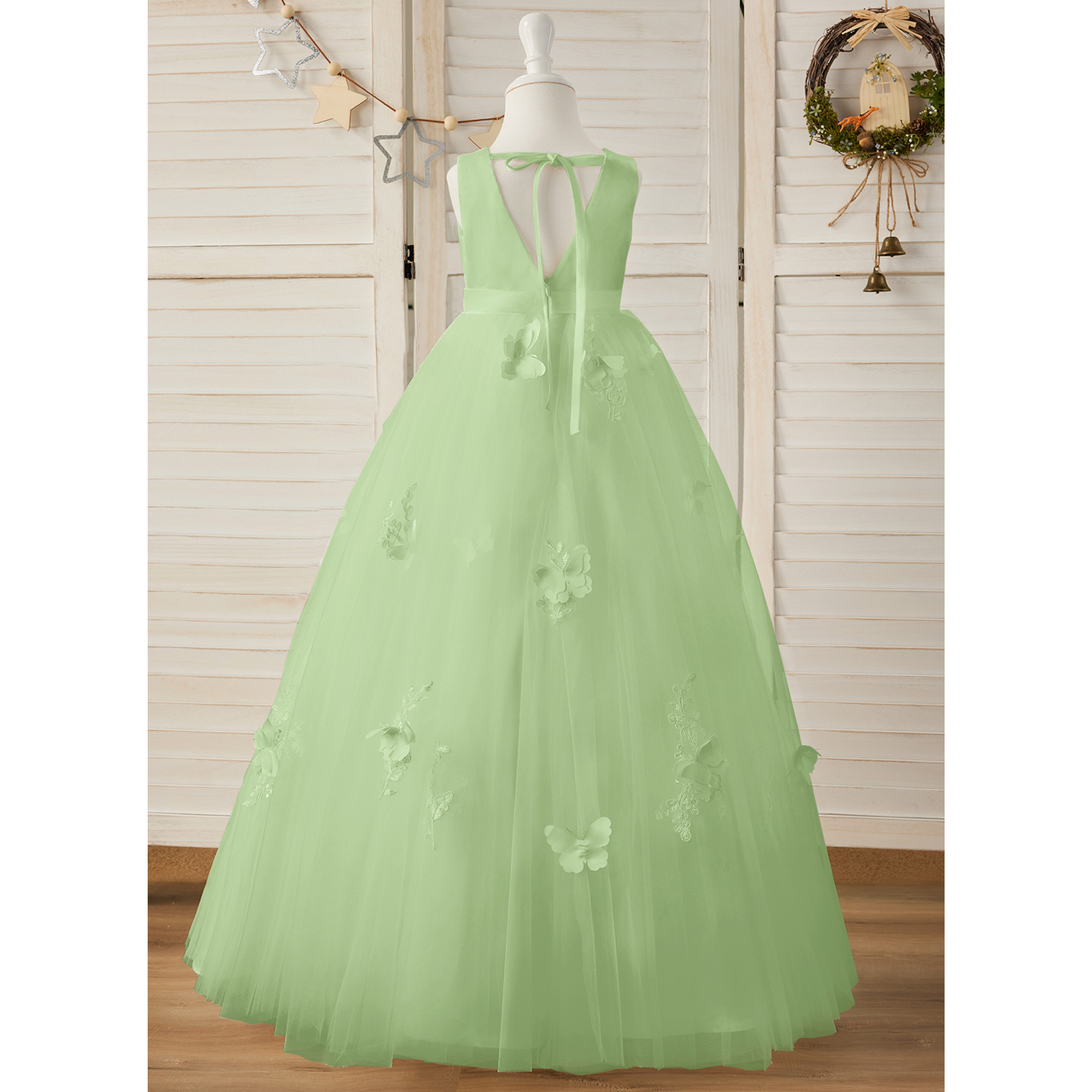 Sherice Ball-Gown/Princess Tulle Flower Girl Dress | JJ's House Sherice Ball-Gown/Princess Tulle Flower Girl Dress | JJ's House