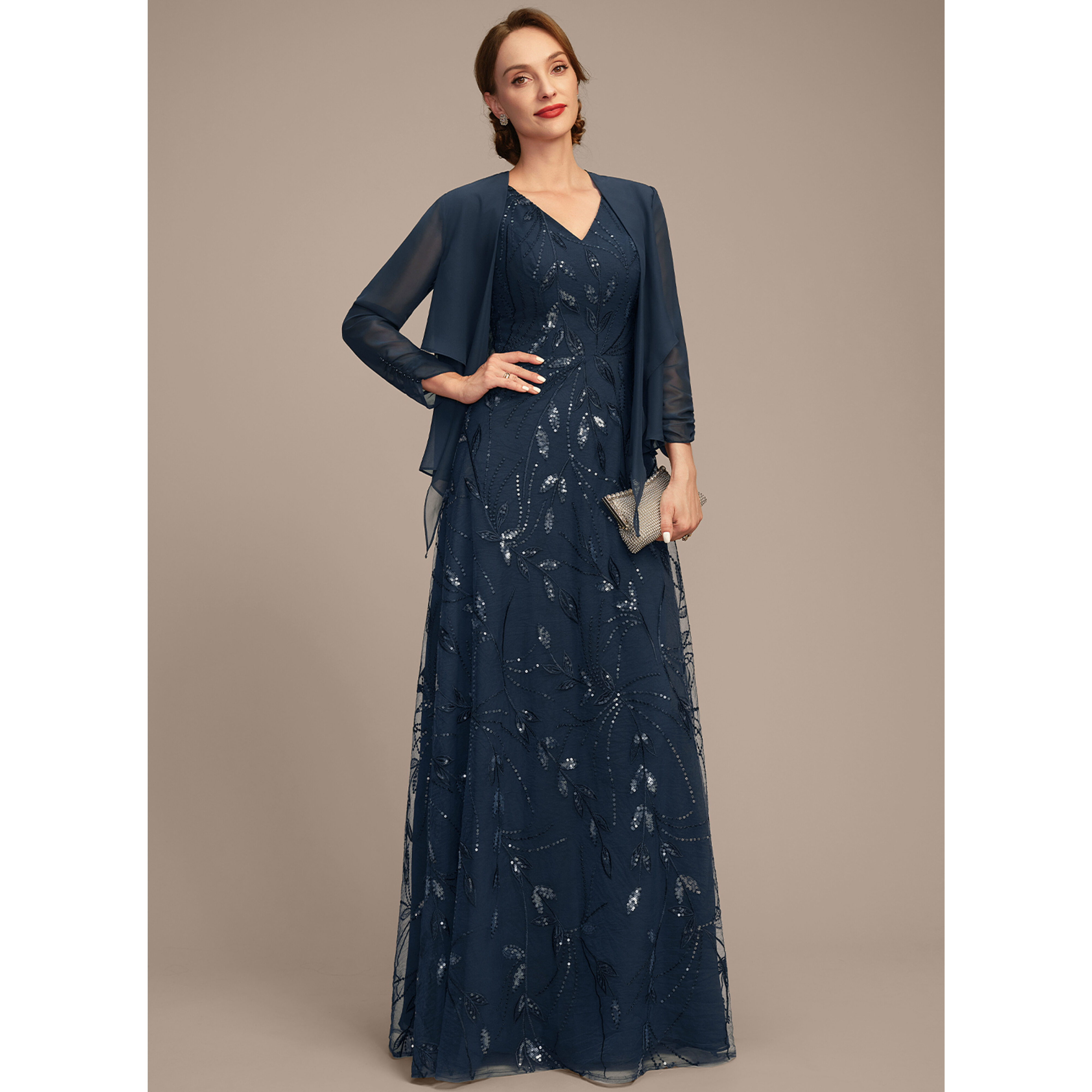 【美品】JJ's House Luvia ローズ チュールドレス ダークネイビー 55c52508bd6481d9a18f068381c4bf