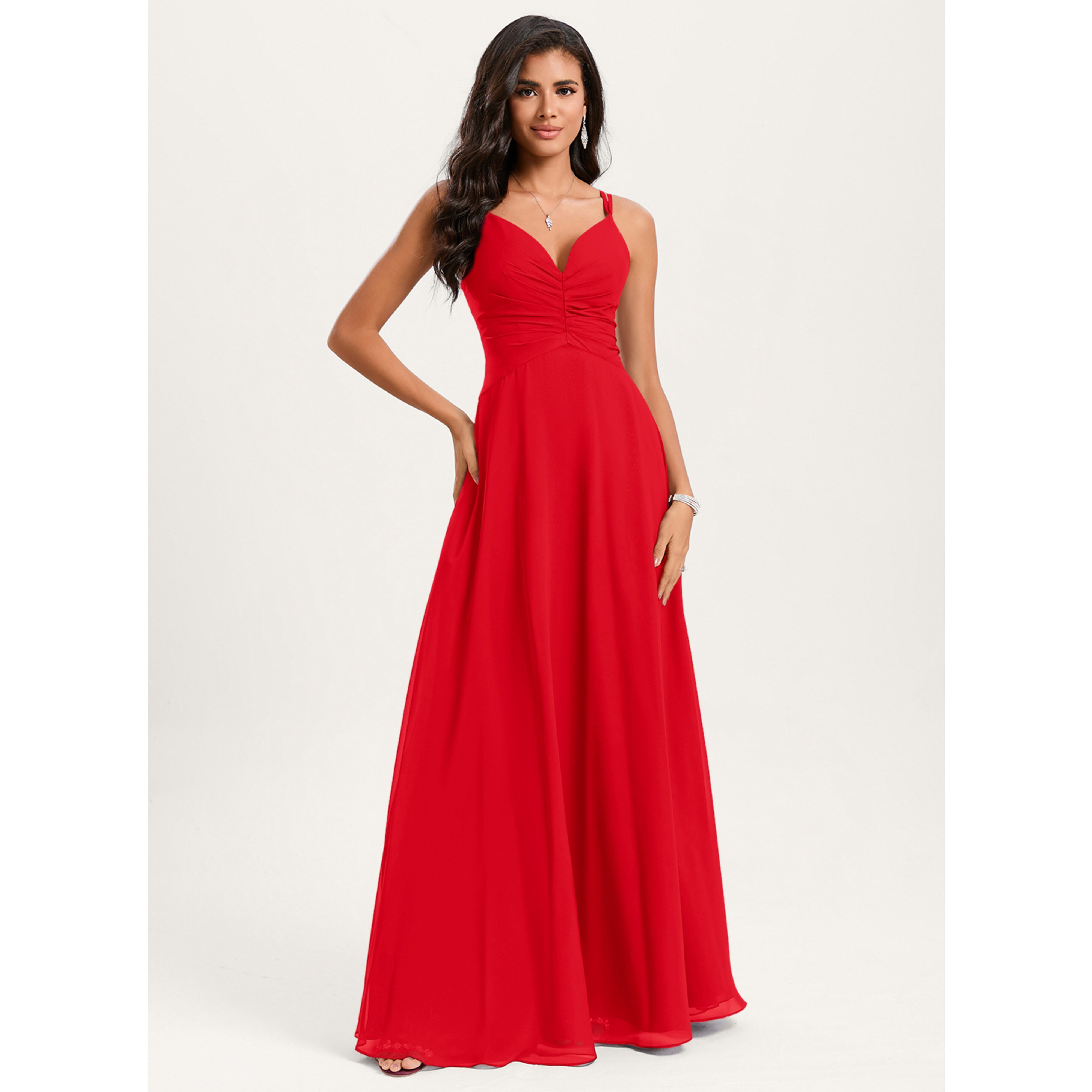 Metis A-line Chiffon Bridesmaid Dress | JJ's House