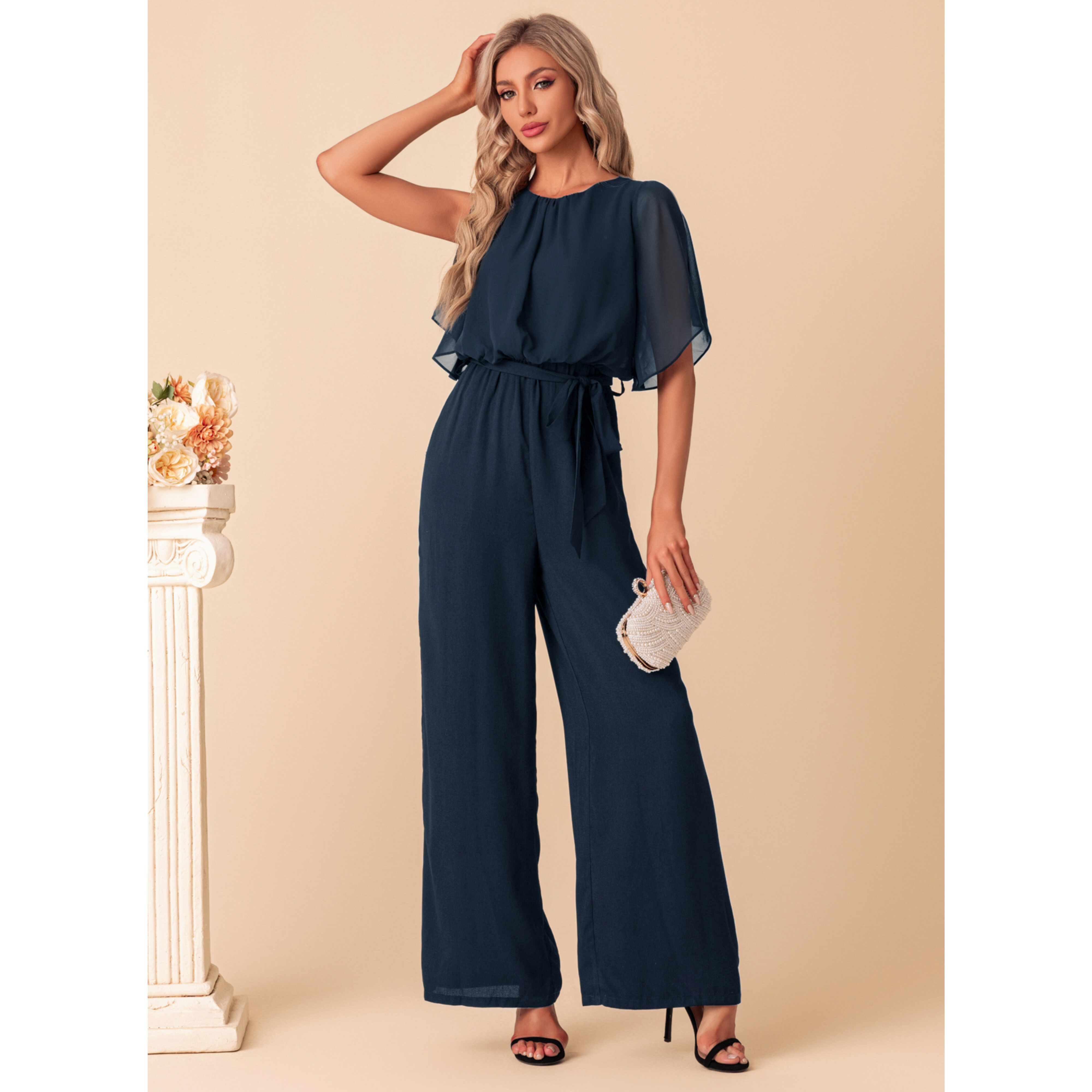 Zephira Chiffon Maxi Jumpsuit | JJ's House