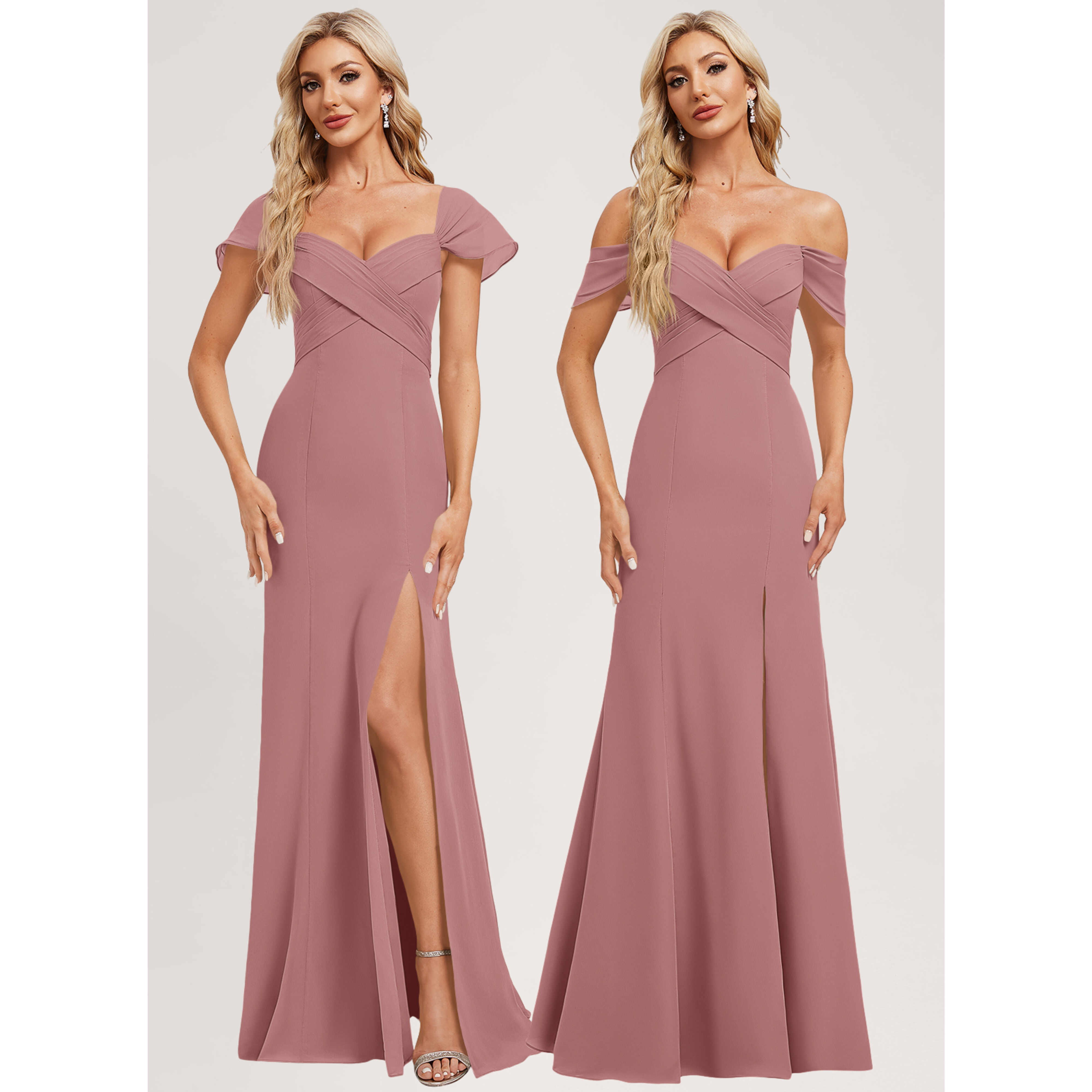 prom dresses off shoulder Hot Pink Off-Shoulder Sequined Layers A-line Long Dress with Slit Hunter Green / US 16 Size 30 soft purple gown Jourdan Dunn wore an Sleeve Length:32-33