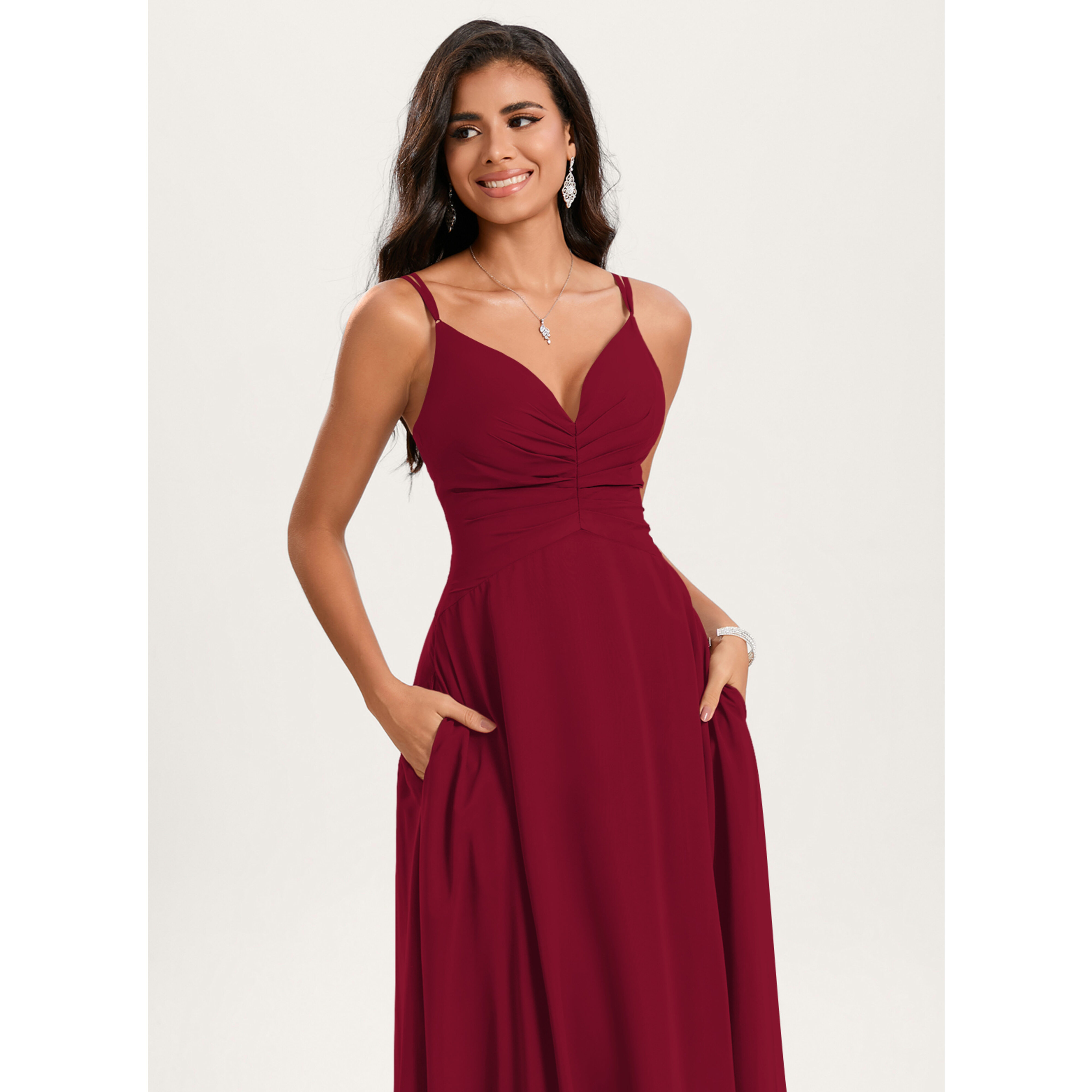 Metis A-line Chiffon Bridesmaid Dress | JJ's House