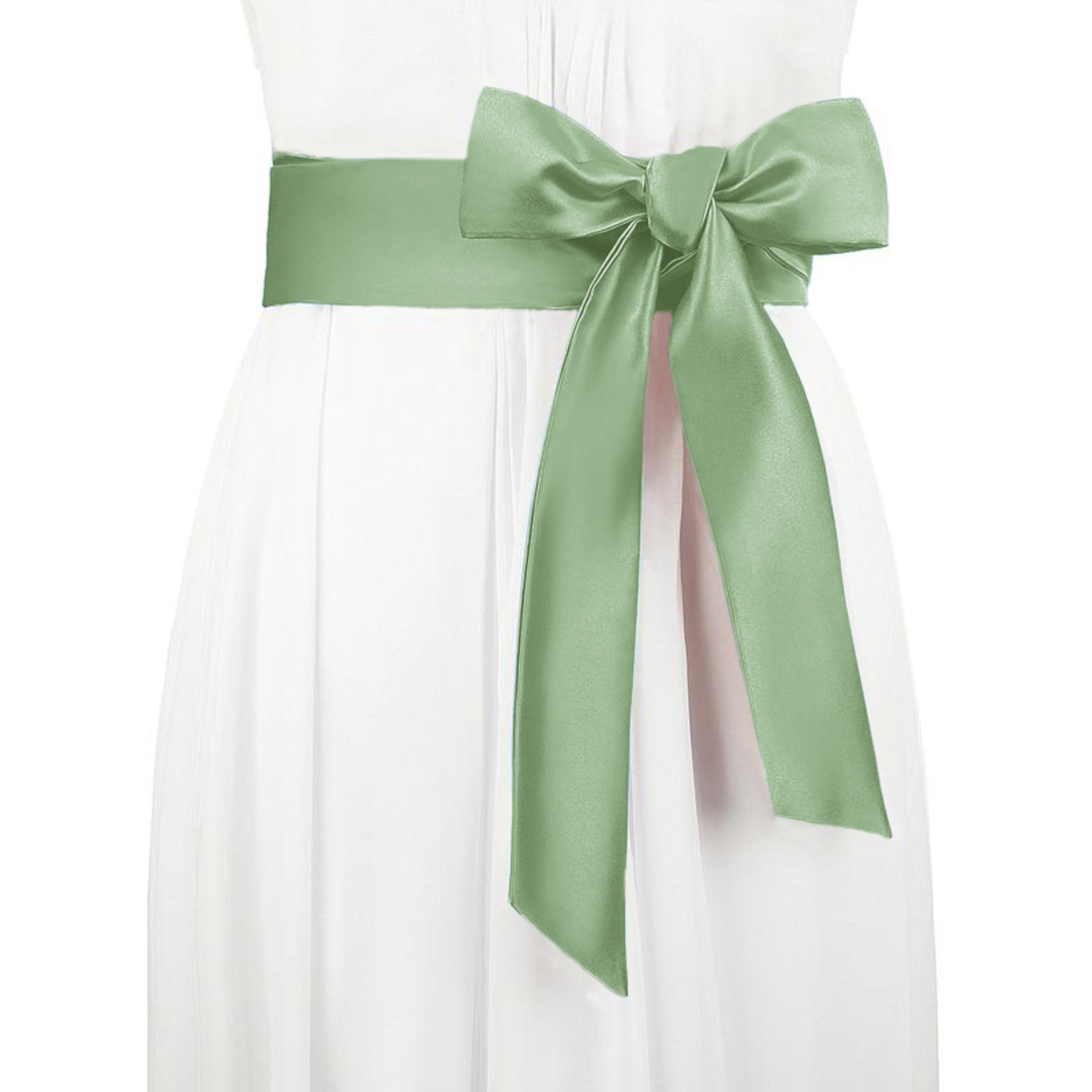 satin ribbon sash for dress Champagne Double Faced Satin Ribbon Sash