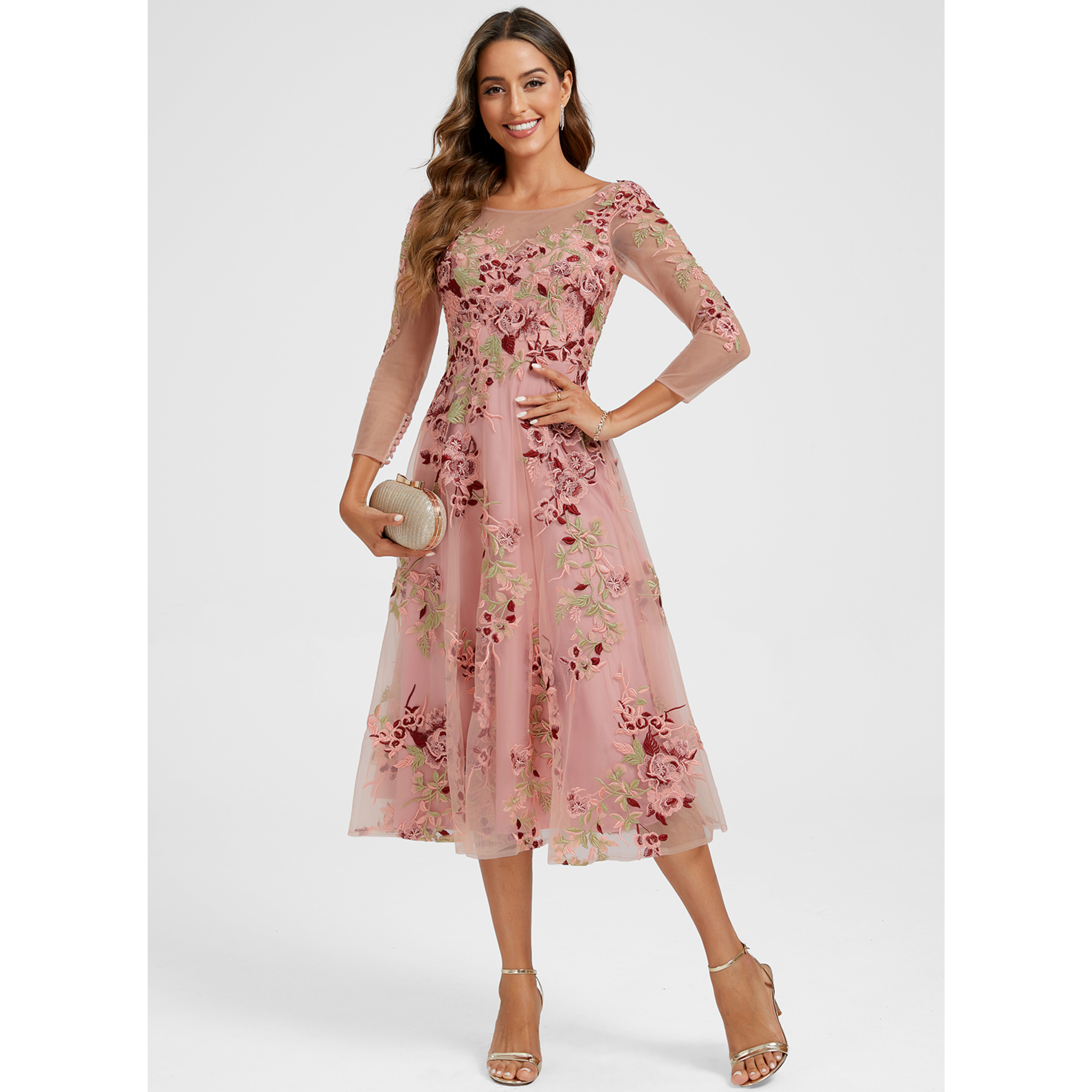 Mitzi Lace Midi Cocktail Dress | JJ's House